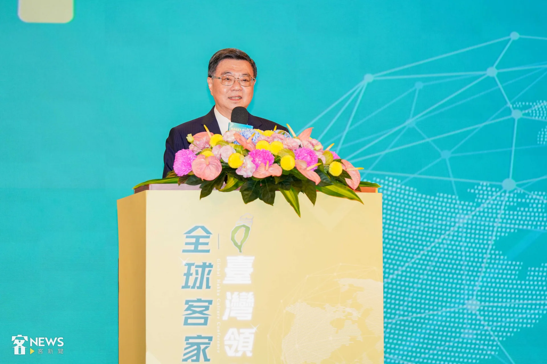 卓榮泰喊出「部部都是文化部、季季都是觀光季、人人都是體育人、處處都有客家親」政策目標。李台源攝