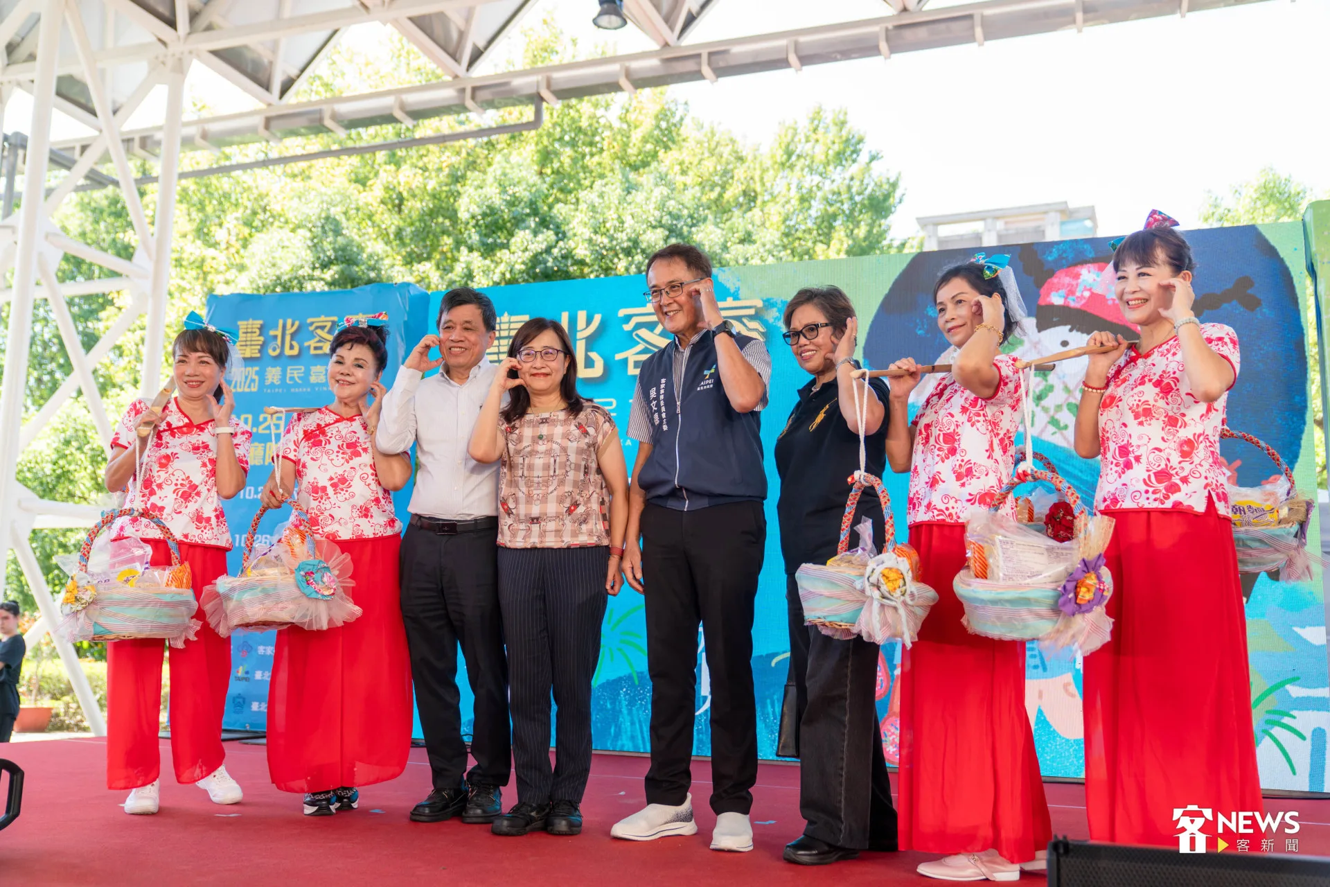 「2025臺北客家義民嘉年華」將在10月25日至27日一連三天，於中正紀念堂兩廳院藝文廣場盛大登場。范修語攝
