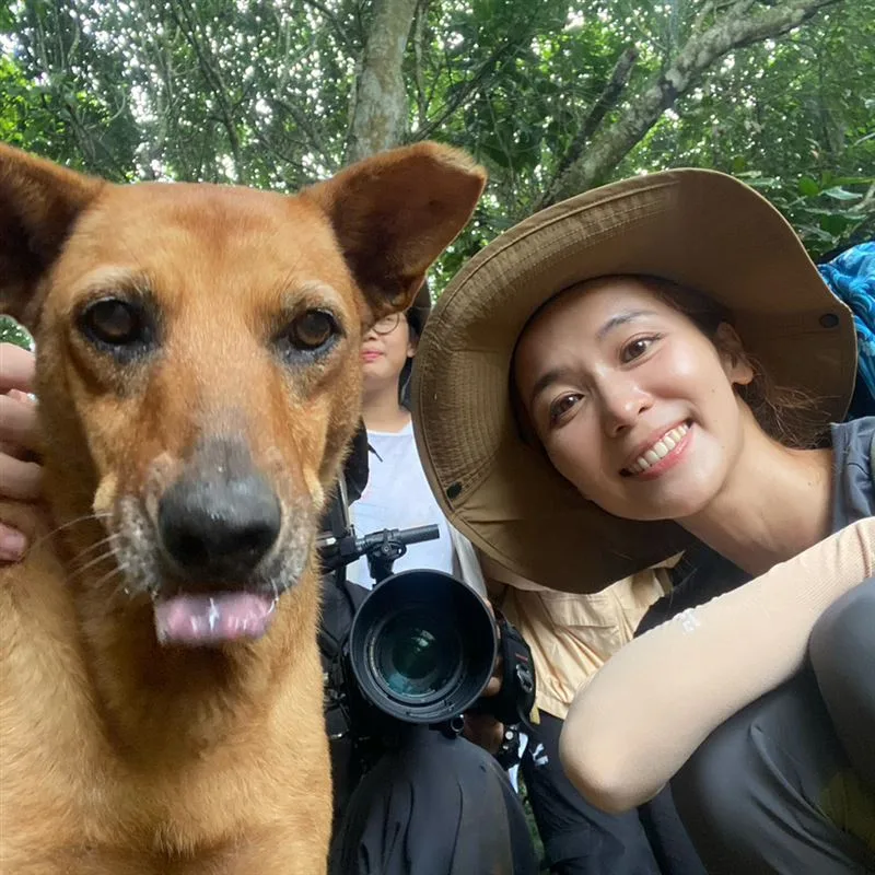 提到拍攝中難忘片刻,陳明珠笑說「有位山神派來的守護者」,某次拍攝遇到一隻默默陪著全團隊走全程的小黃狗。客傳會提供