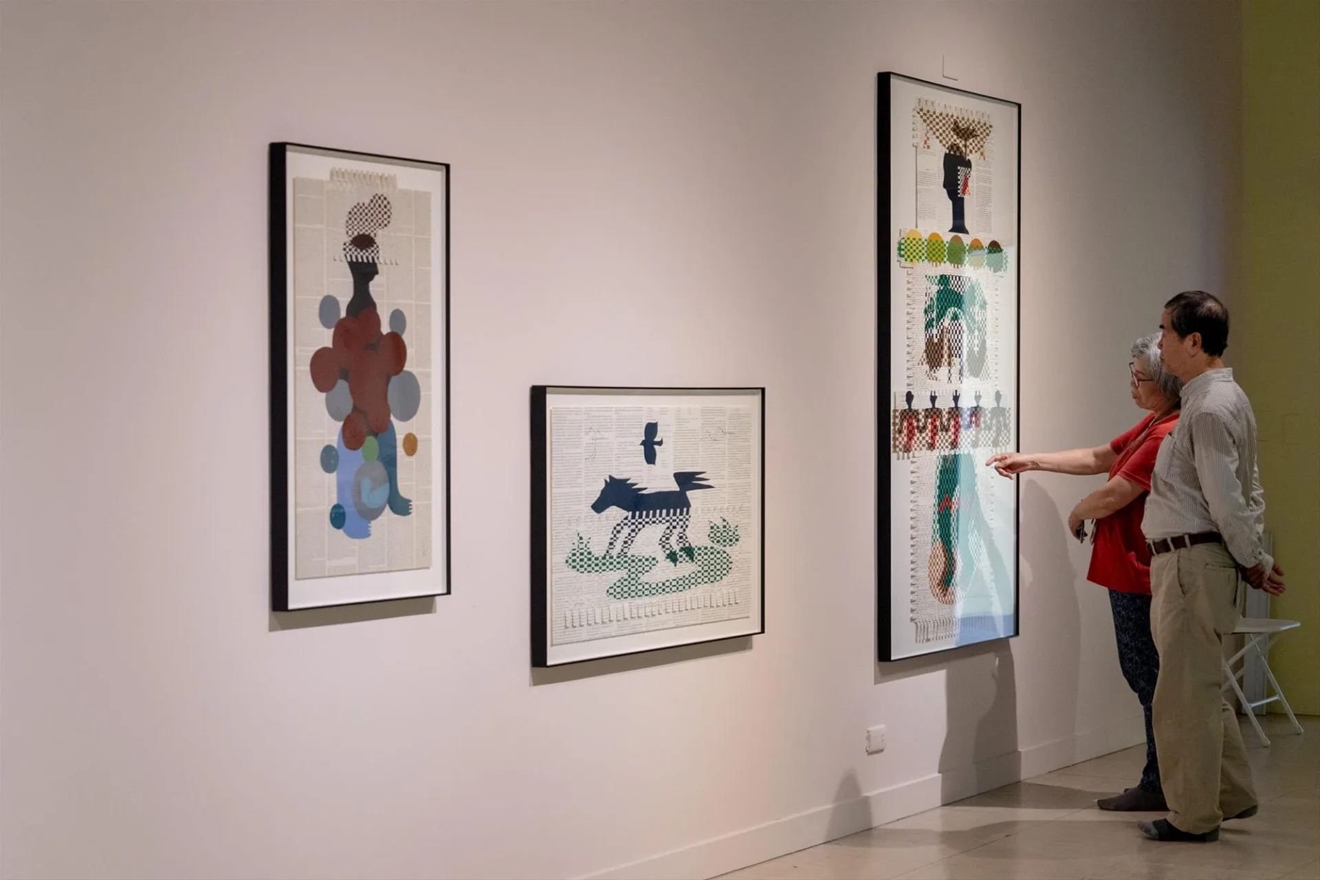 高雄兒美館新展「生活藏寶圖」展出吳耿禎的編織作品〈篝火─編織〉系列。高雄兒美館提供