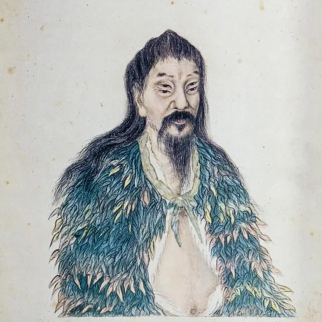 中國古文書上的倉頡畫像都是有四個眼睛。番攝自網路