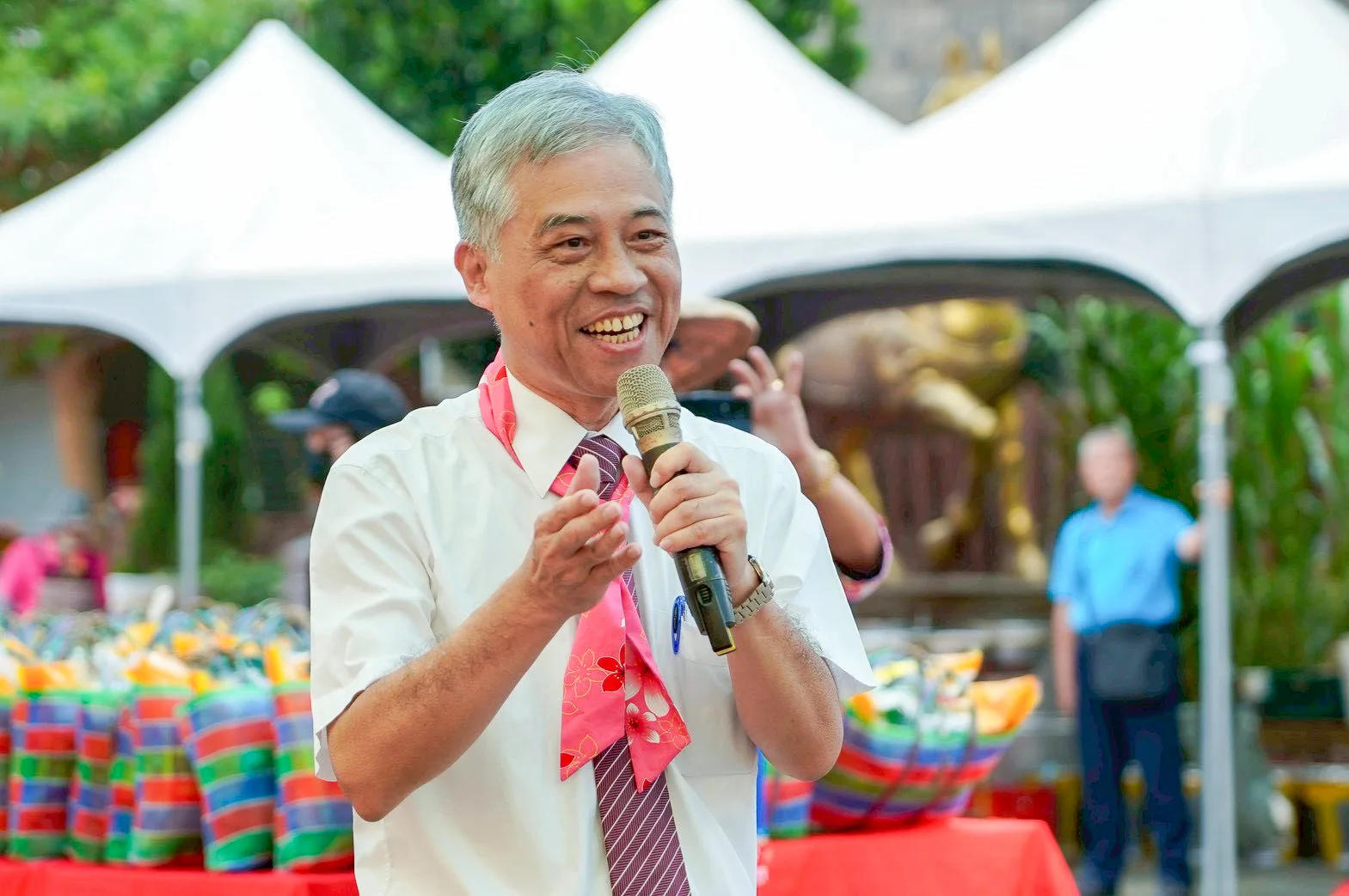 范佐銘說，活動以創新形式結合傳統儀式，成功讓年輕世代體驗客家文化的力量與溫度。高雄市政府客家事務委員會提供