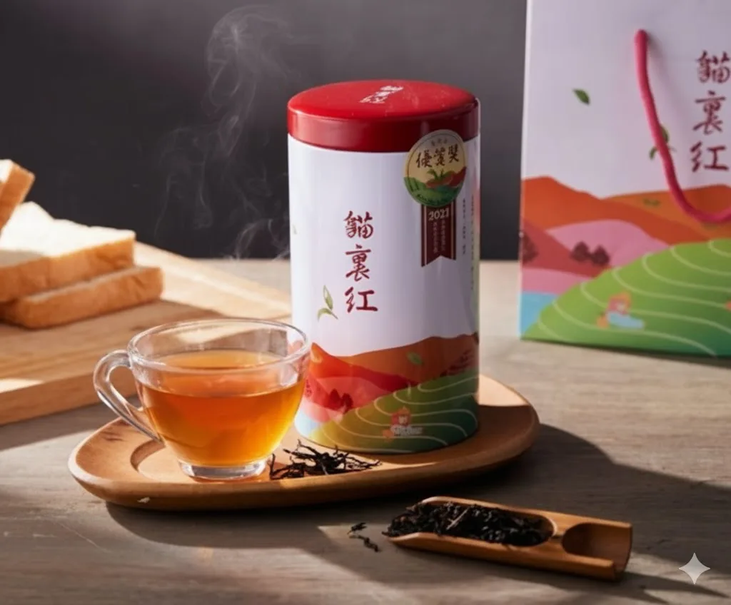 苗栗市農會推出的「貓裏紅」。取自農業部農村發展及水土保持署臺中分署