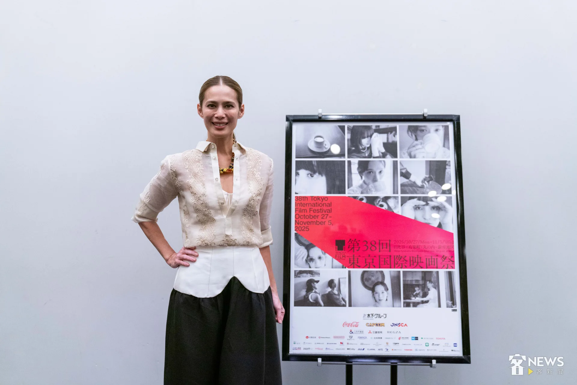 艾奎諾希望電影未來有機會也能在菲律賓上映，喊道「相信大家一定會非常的喜歡。」李台源攝