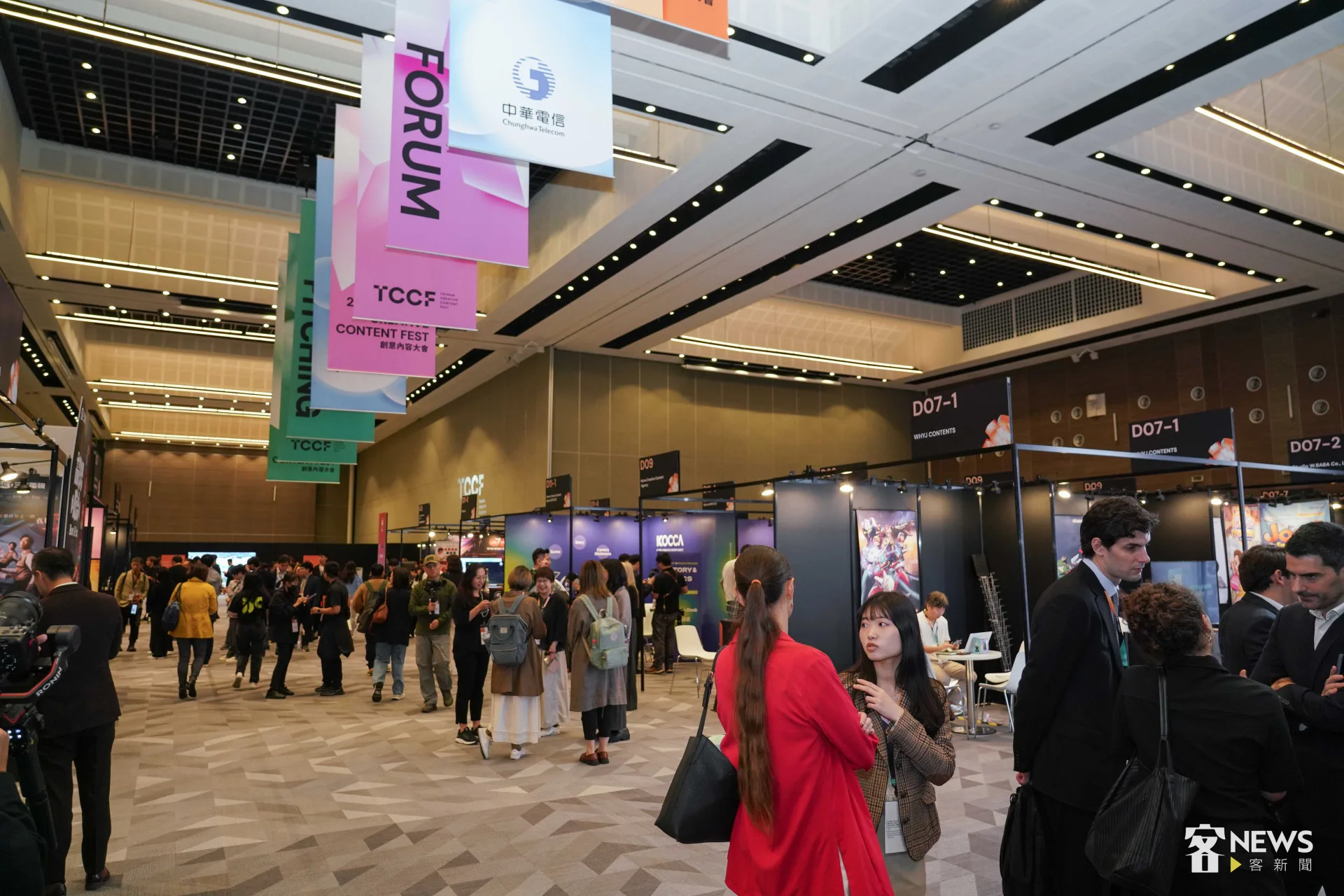 2025TCCF創意內容大會今天在南港展覽館二館開幕，展開為期三天的活動。李台源攝