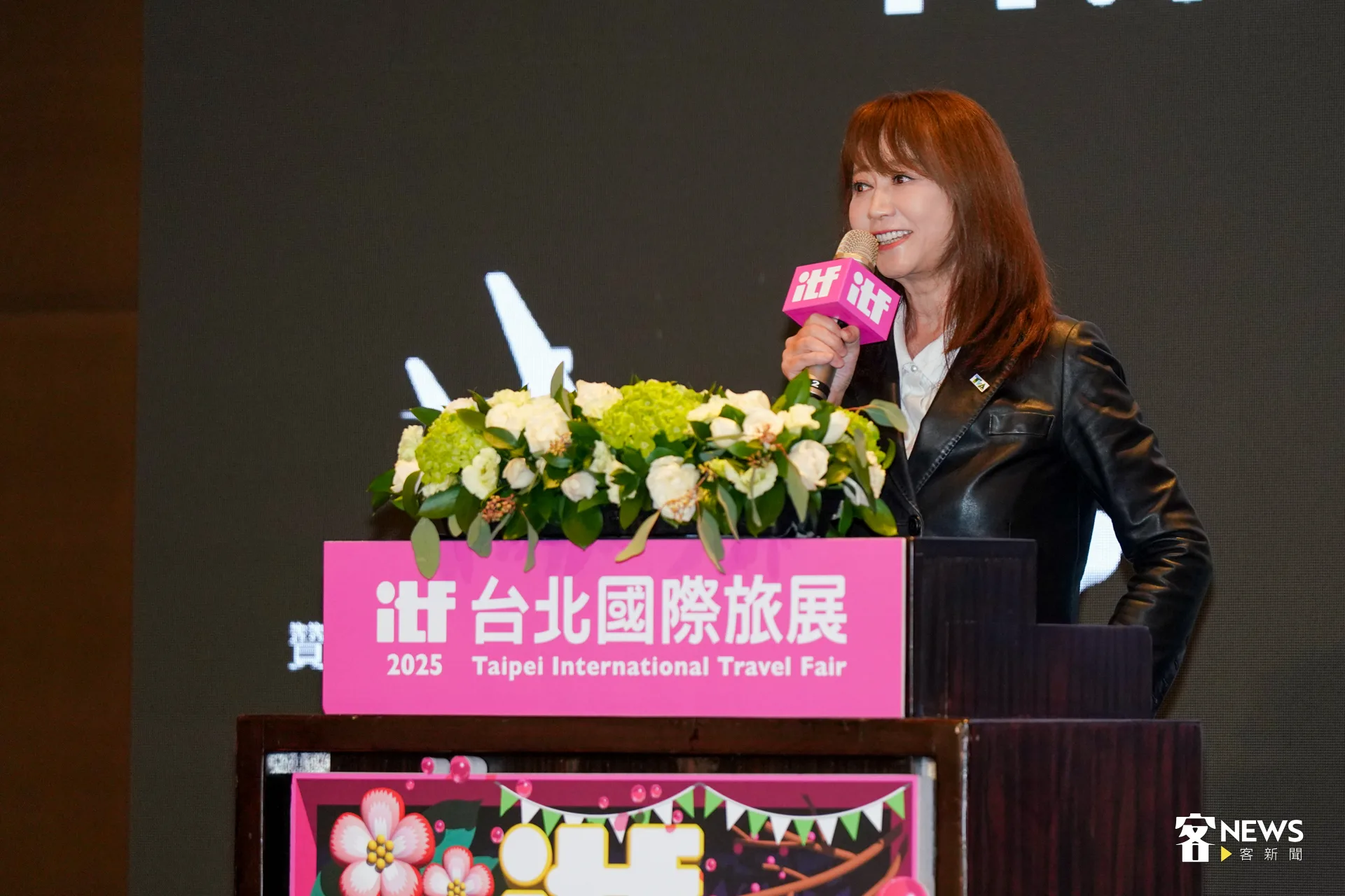 台灣觀光協會會長簡余晏表示,台灣的宗教朝聖之旅「媽祖遶境」成為熱門遊程,力展新商機。洪藝晅攝