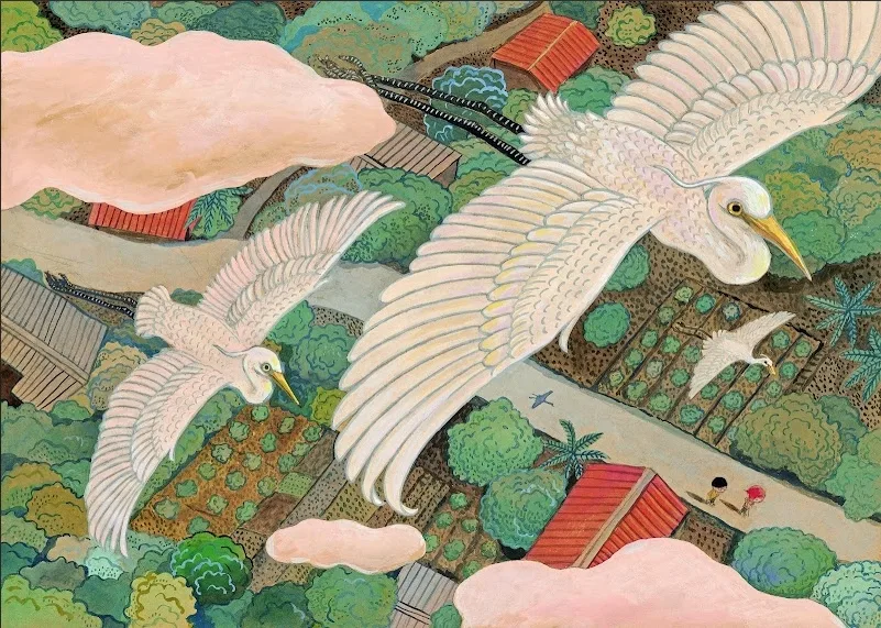 〈畫尪仔的人:周見信特展〉重現其筆下獨具魅力的視覺世界。高雄市立圖書館提供