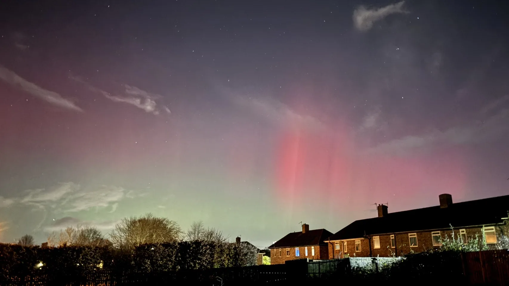 英國北部地區2025年11月11日晚間拍到極光。翻攝不敗教主陳重銘FB