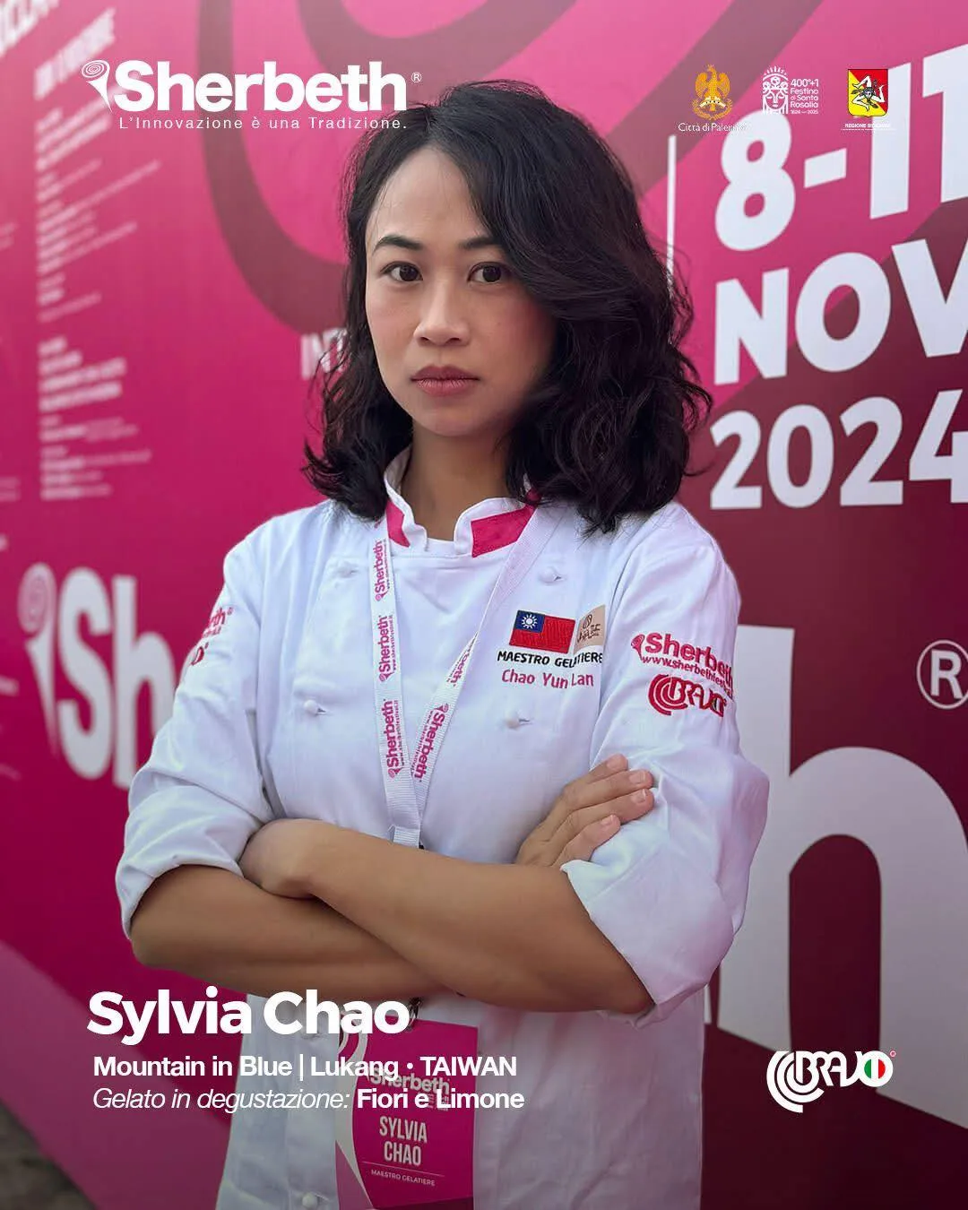 趙韻嵐奪下世界冰淇淋比賽首獎。翻攝山風藍FB
