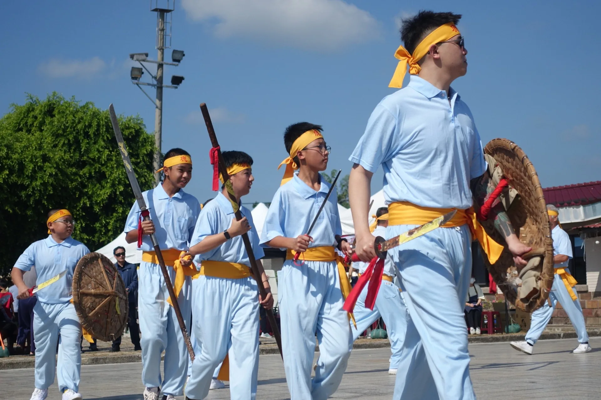 鹿田宋江陣隊伍精彩演出。客委會提供