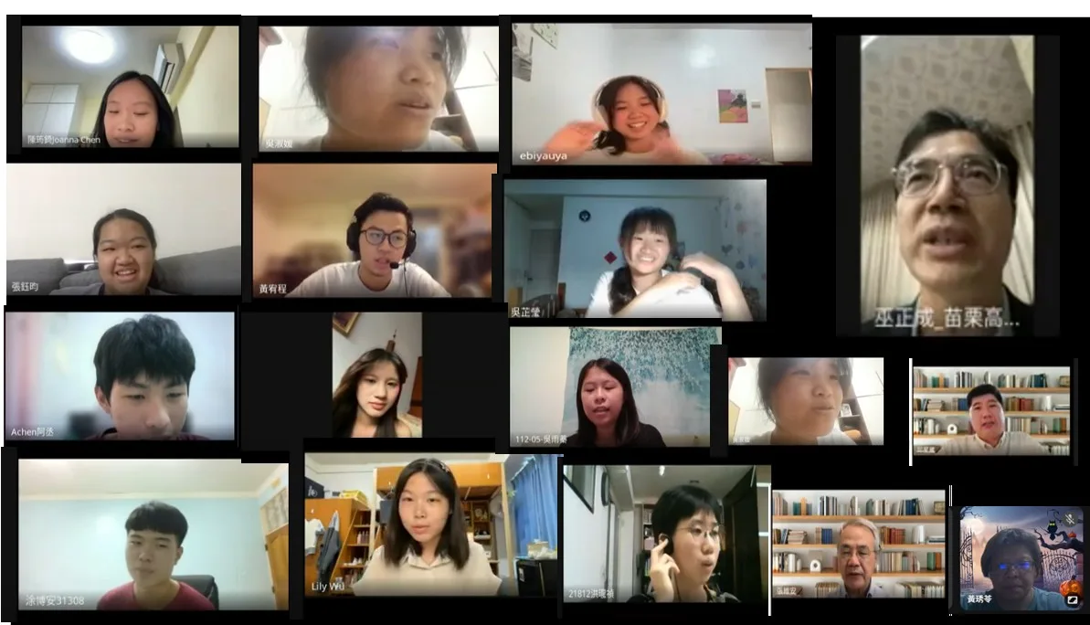 苗栗高中校方日前舉辦行前會議,在校長巫正成主持下,邀請國立陽明交通大學榮譽教授張維安,以及客家委員會副主委邱星崴提供學生專業學術意見。黃秀玲提供