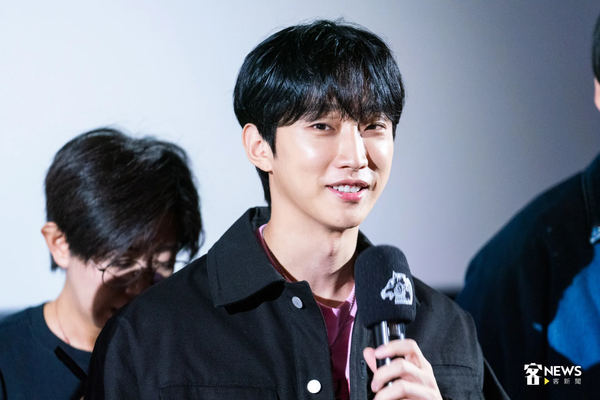 振永對現場觀眾許願能為這部電影投下五星。朱愷元攝