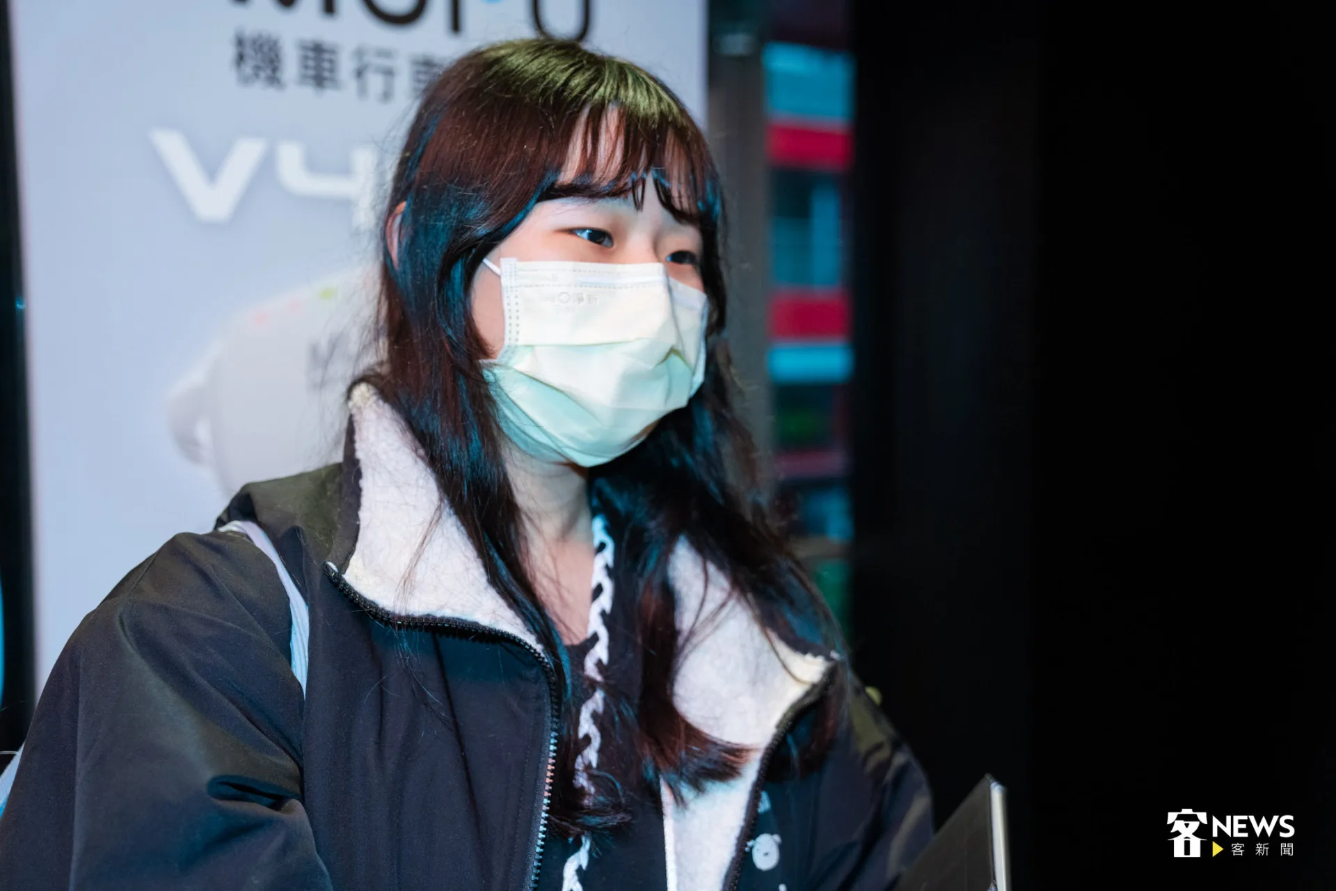 江小姐為了振永特別從臺中上來觀影。朱愷元攝