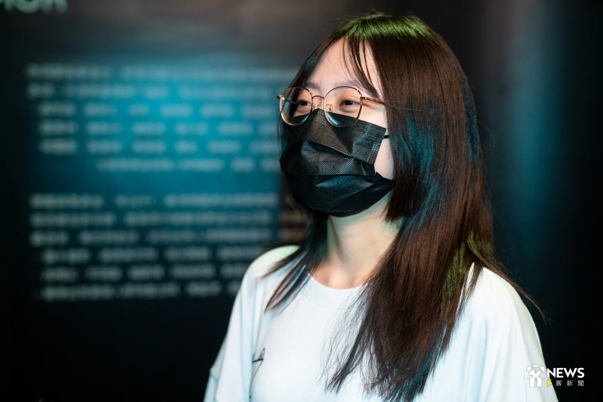 袁小姐與我們分享這部電影十分感動,邊說邊落淚。朱愷元攝