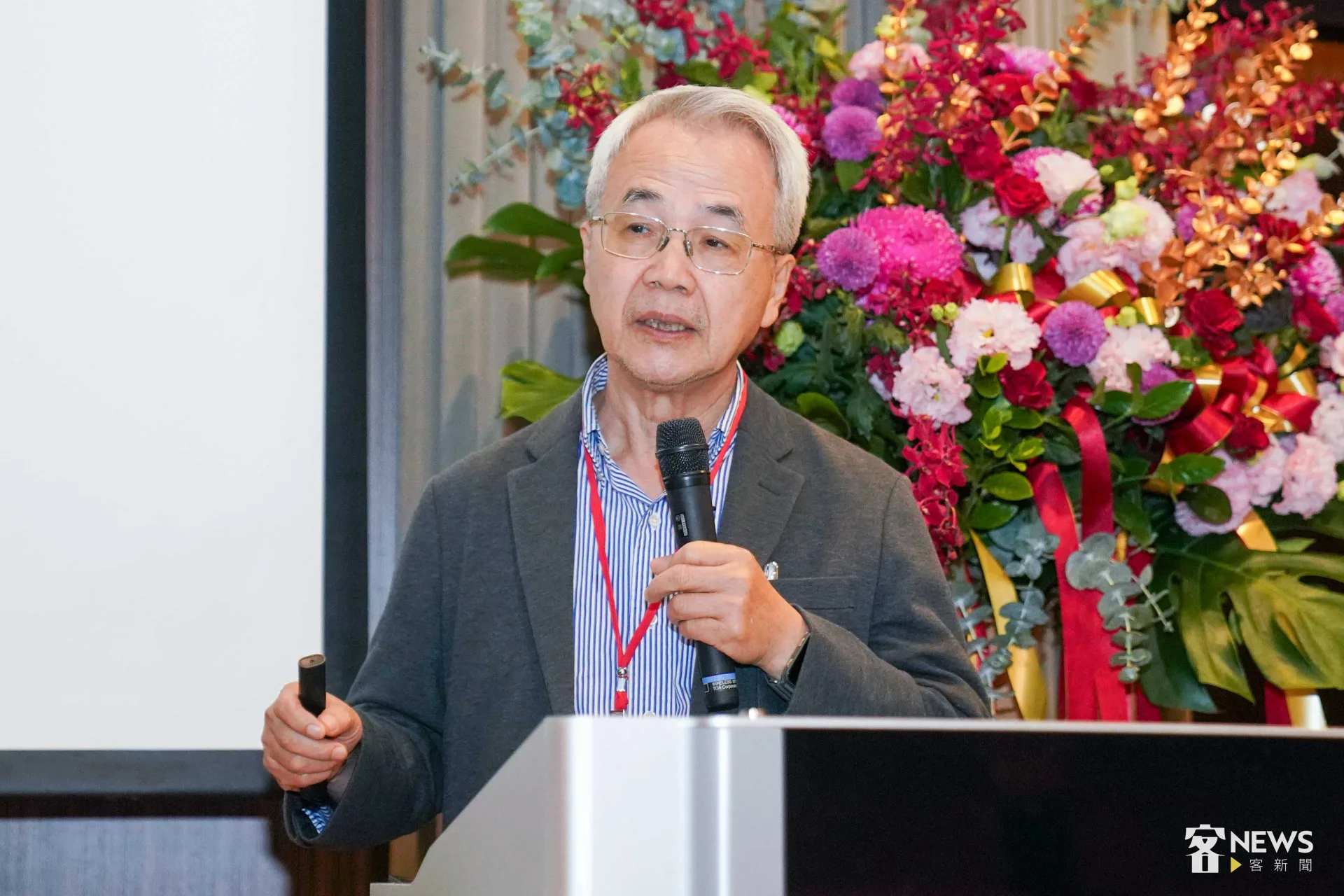 張維安在全球客家研究聯盟國際雙年學術研討會發表演講，分享牙買加客家族群歷史與全球移民研究。蔡依璇攝