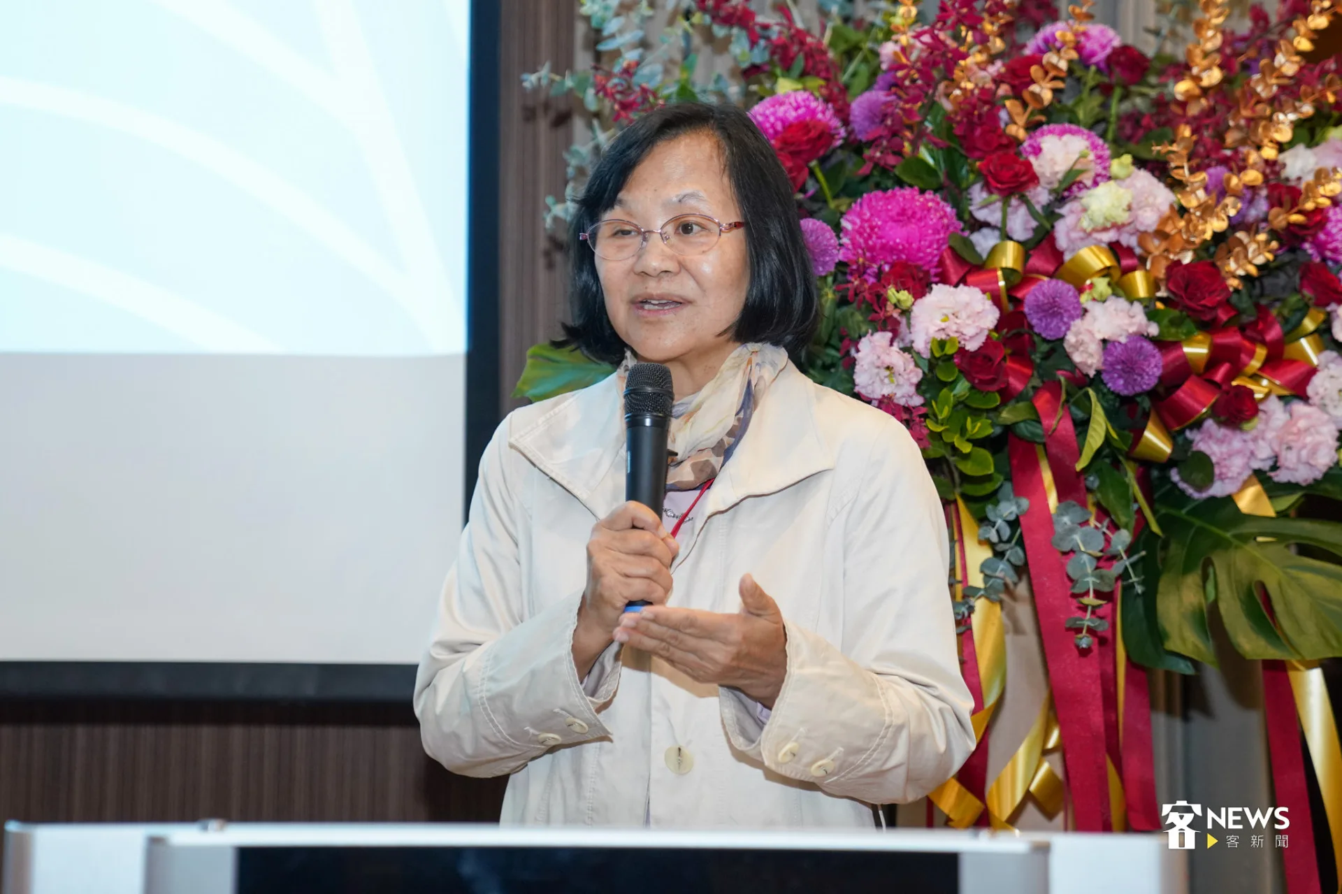 范瑞玲研究苗栗的國中客語教學，探討《國家語言發展法》施行後，客語課程的實際成效與挑戰。蔡依璇攝