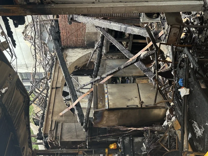 2到8號建築群今年五月遭祝融,文資委員審議結果認為仍可修復。北市文化局提供