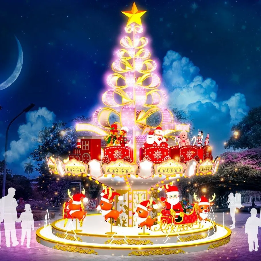 屏東聖誕節11／28點燈　14組燈飾打造夢幻聖誕村