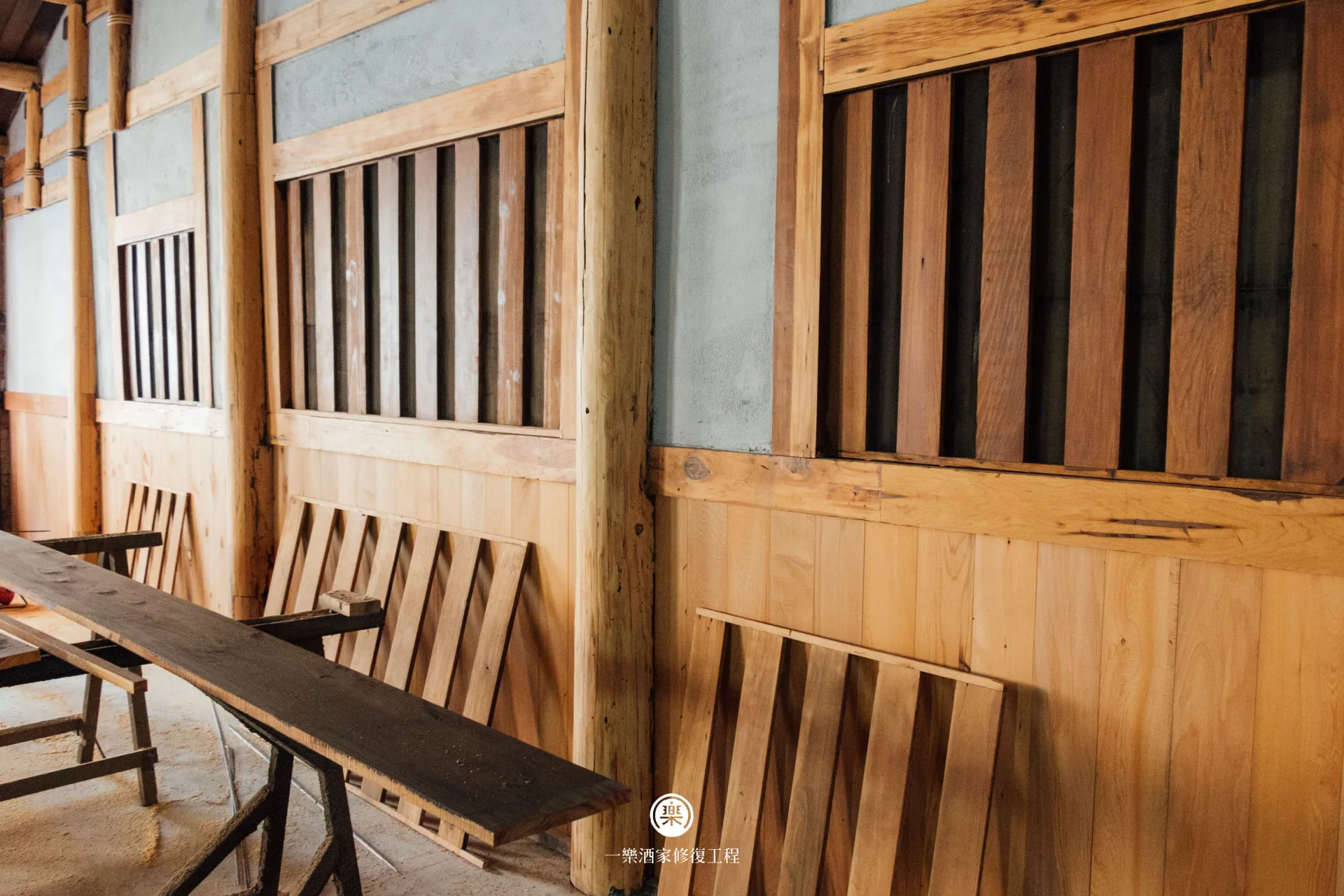 嘉義民雄日本時代「一樂酒家」修復完成,將於12月3日亮相。翻攝自嘉義縣文觀局