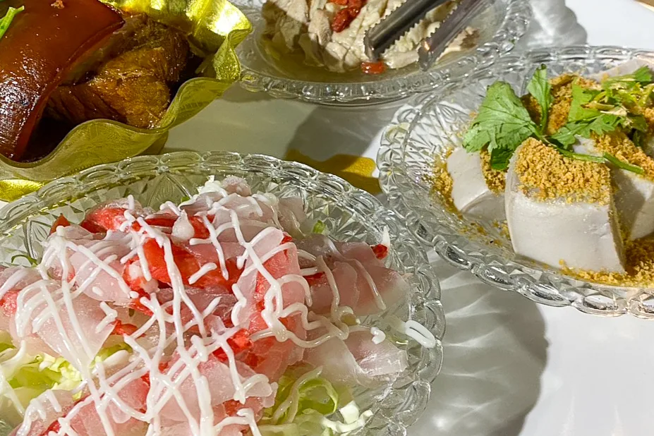 千人食福宴迎賓盤。朱品諭攝