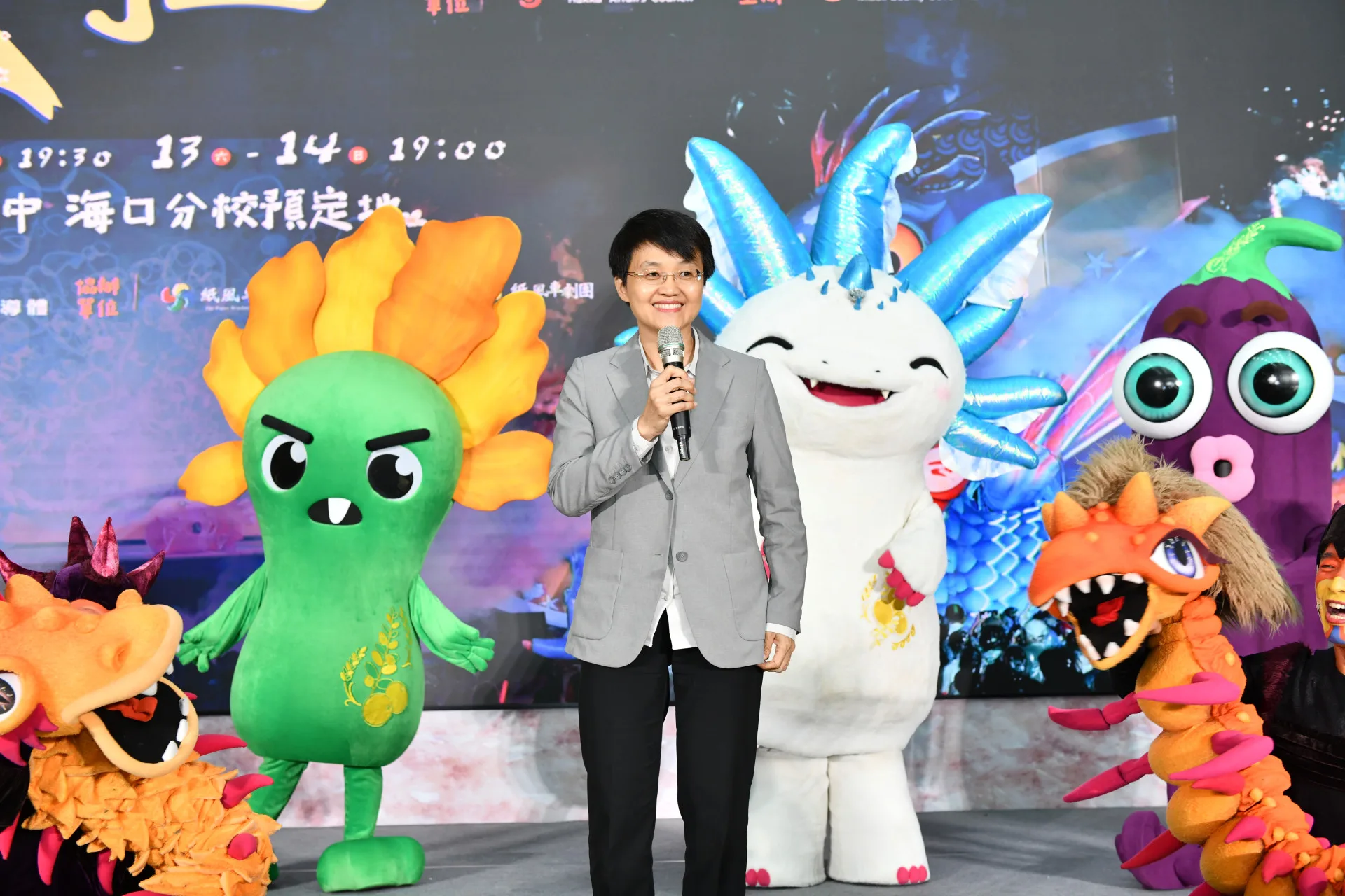 客委會主委古秀妃表示，相信《燈怪》在客家大縣苗栗登場，一定能獲得鄉親們熱烈支持。客家委員會提供