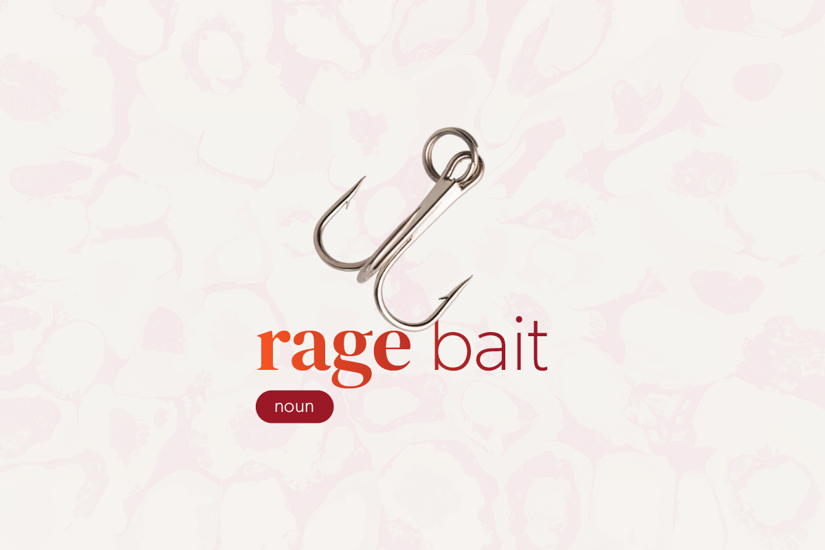 rage bait憤怒誘餌獲選牛津辭典2025年代表字。翻攝牛津出版
