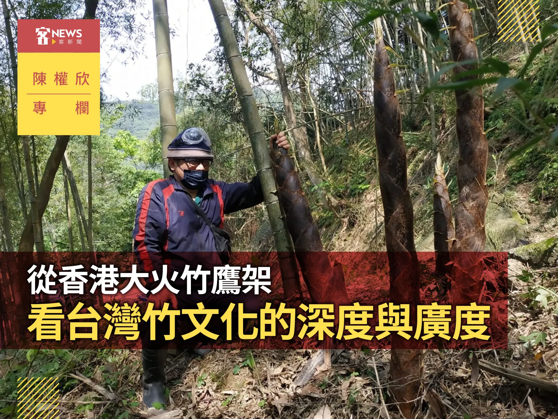 陳權欣專欄／從香港大火竹鷹架　看台灣竹文化的深度與廣度
