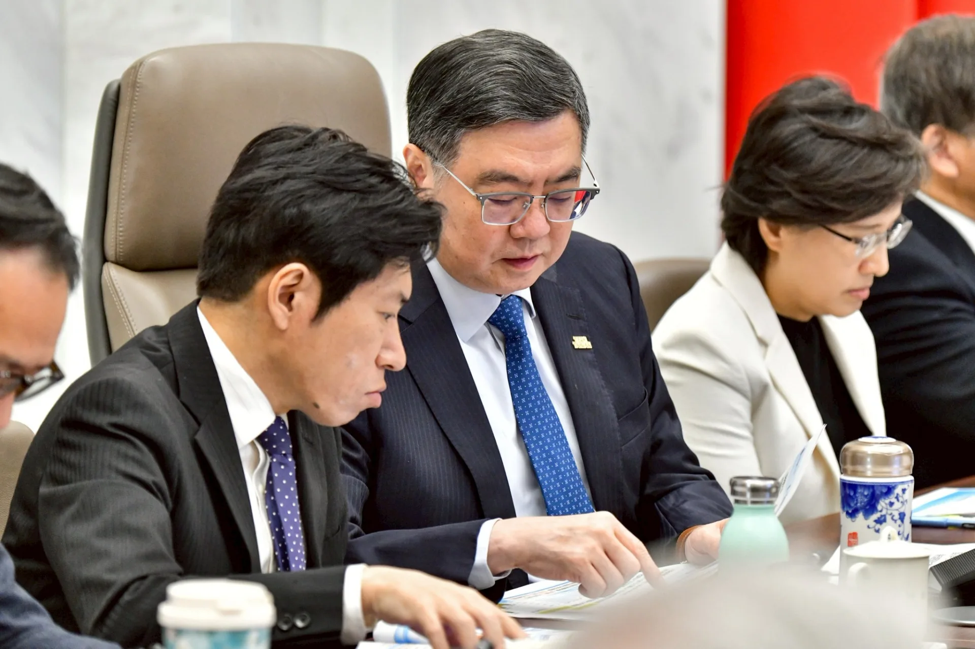 行政院長卓榮泰今（4）天主持行政院院會。行政院提供