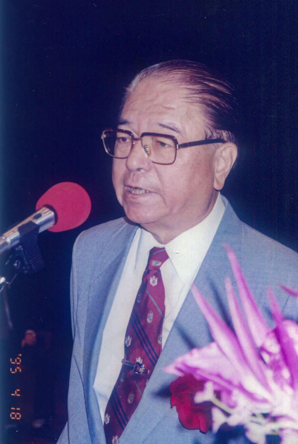 林洋港與李登輝有「瑜亮情結」，1996年的首次總統直選，林洋港與郝柏村連署搭配參選，挑戰李登輝、連戰組合。何來美攝