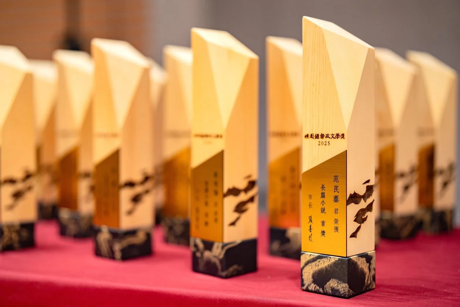 長篇小說得獎者范芪蓁以初試啼聲之作《長河記憶》獲評審肯定。桃園市政府提供