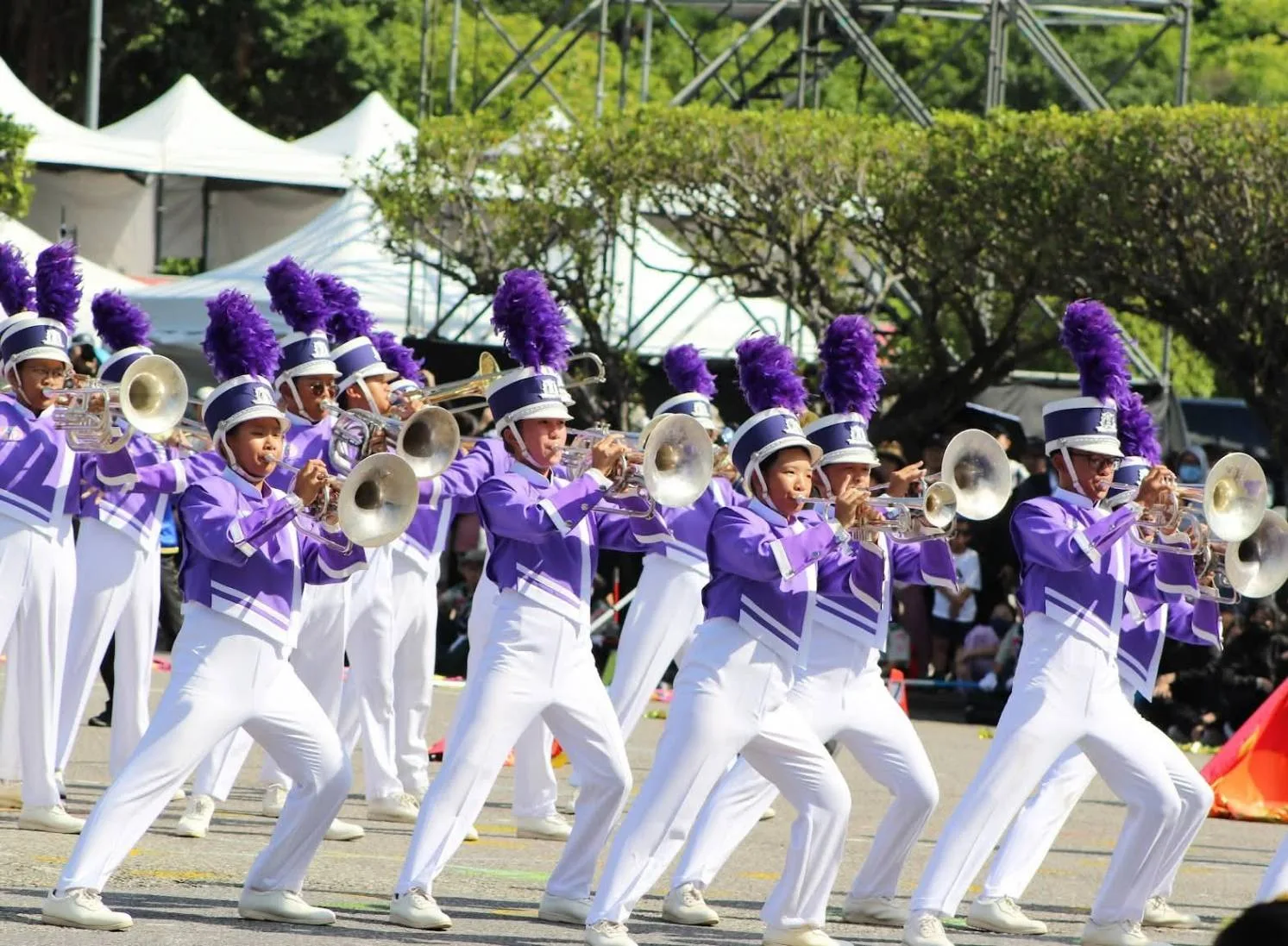 南榮國中行進管樂團在國際賽事曾多次勇奪特優。屏東縣政府提供