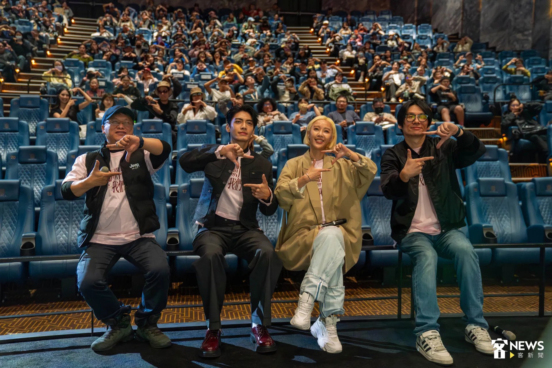 《那張照片裡的我們》今天舉行試映會,導演與演員們分享拍攝心路歷程。范修語攝