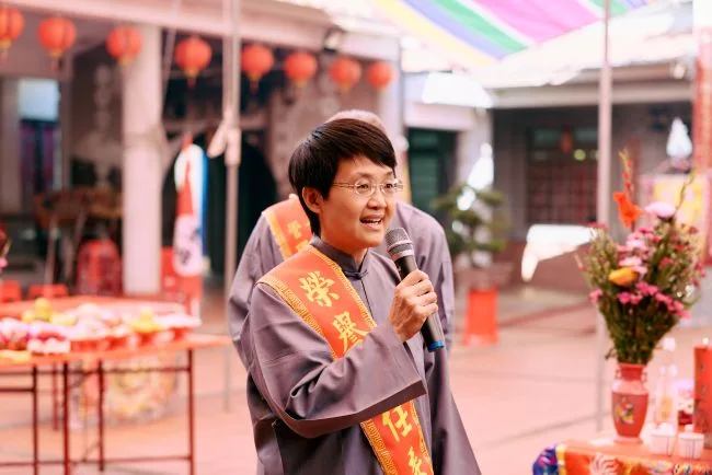 客委會主委古秀妃出席六堆忠義亭秋祭。客委會提供