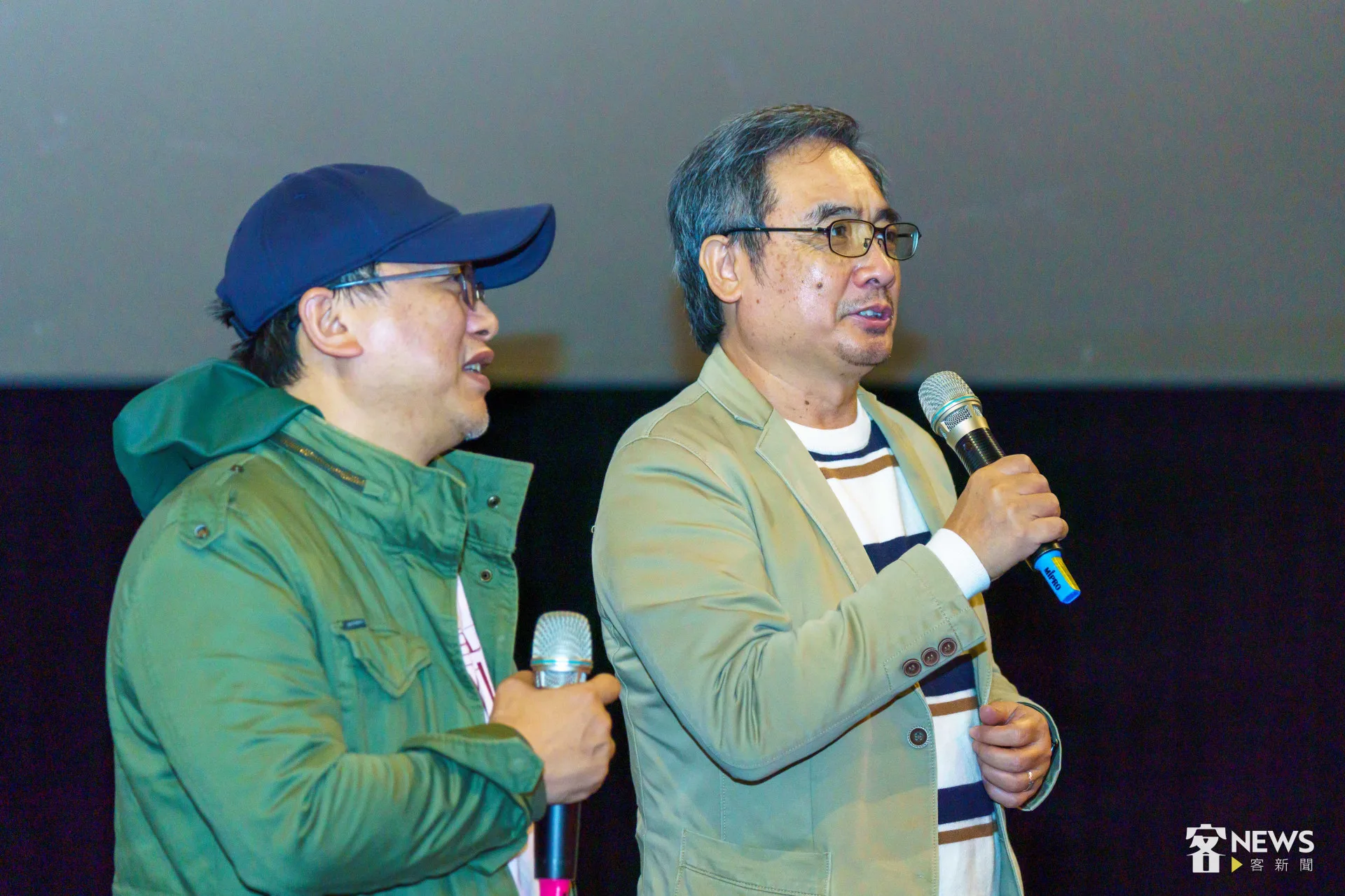 陳邦畛（右）直言，客傳會出資拍攝《那張照片裡的我們》，希望跳脫傳統框架，證明客家題材也能很國際化、很商業。李台源攝