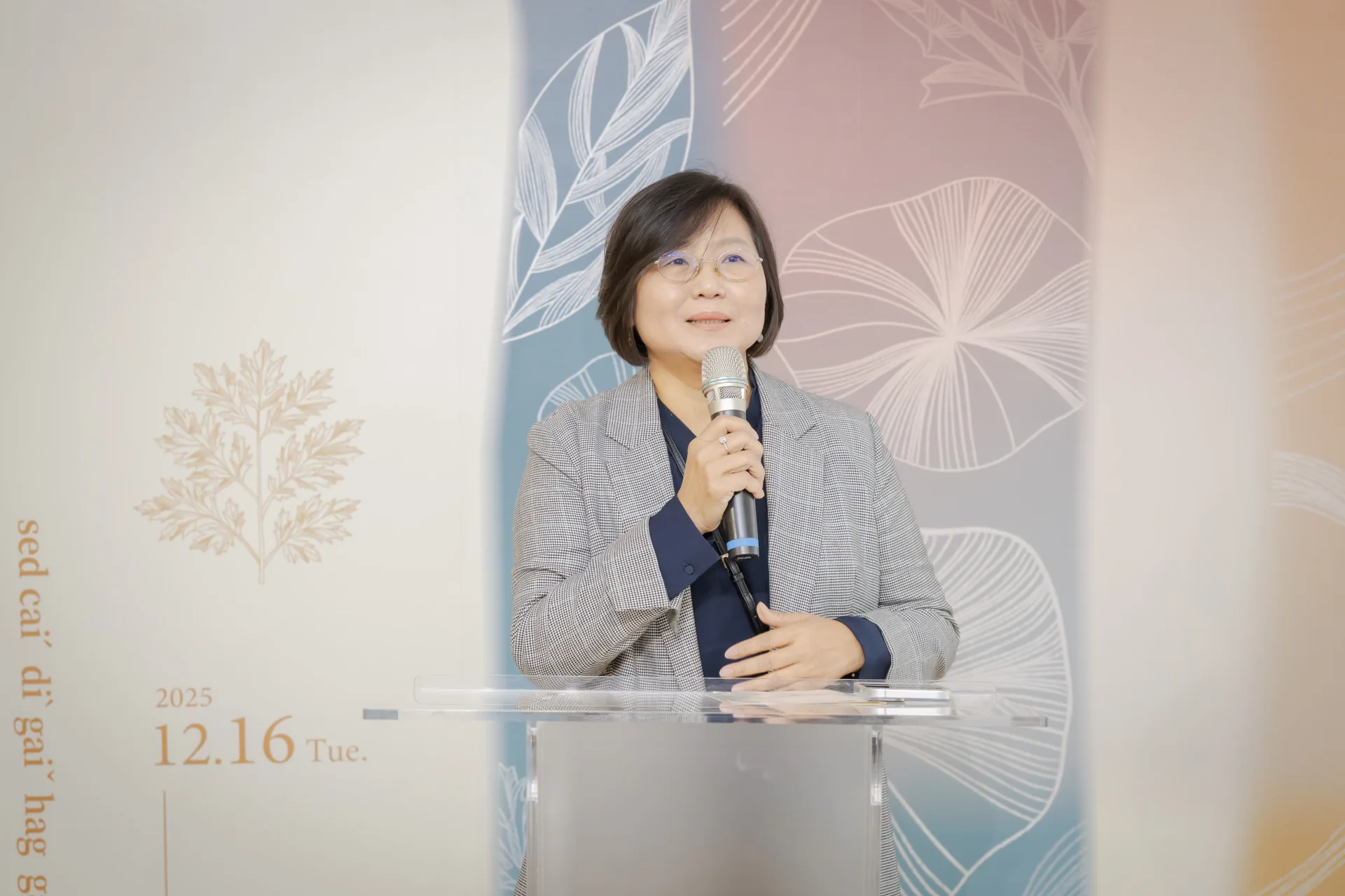 總監陳翠萍分享策展主旨。新竹市政府提供