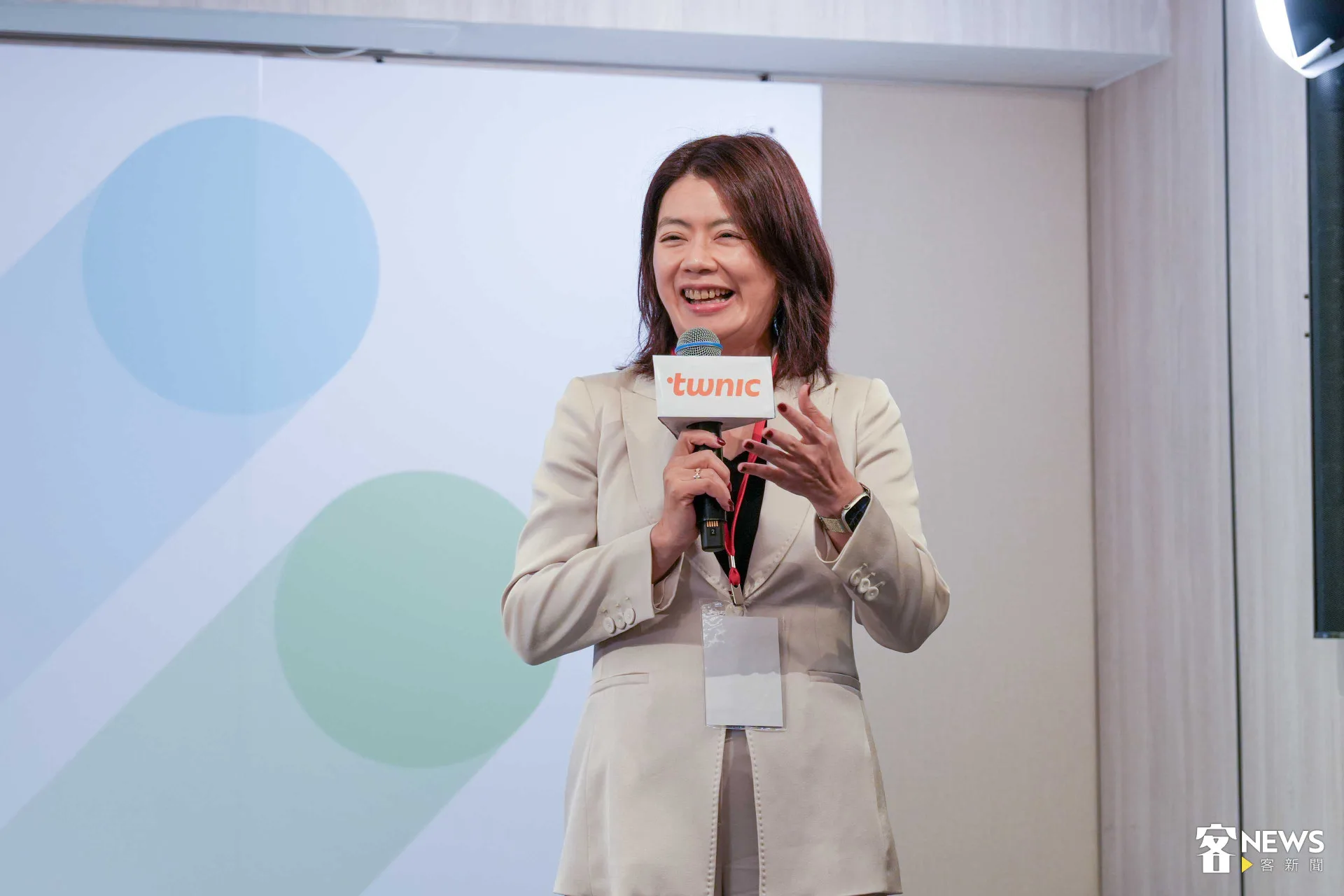 台灣網路資訊中心董事暨執行長余若凡。蔡依璇攝