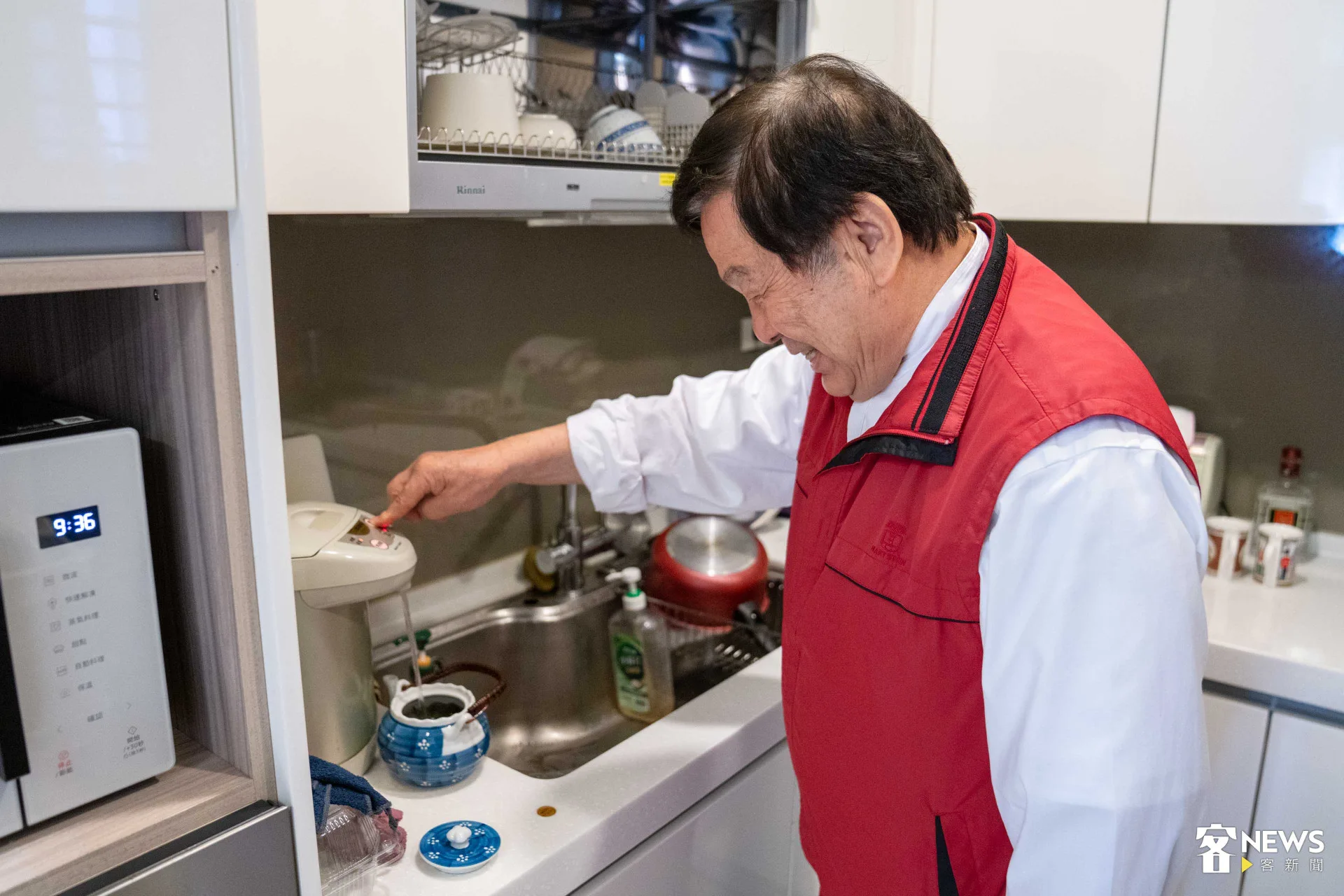 2025「客家終身貢獻獎」得主、85歲的張永西，待人親切、沒有架子。范修語攝