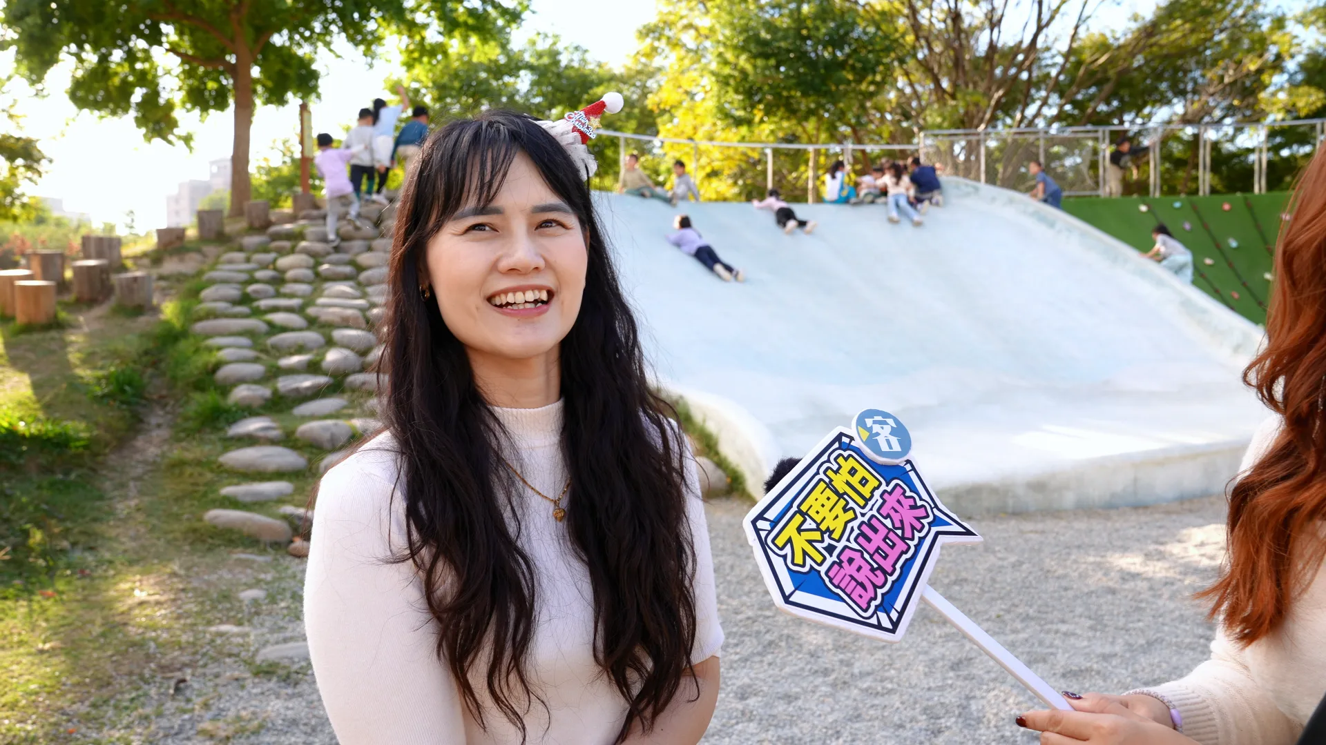 在竹北30歲的張小姐表示「用不到就不會說。」范修語攝