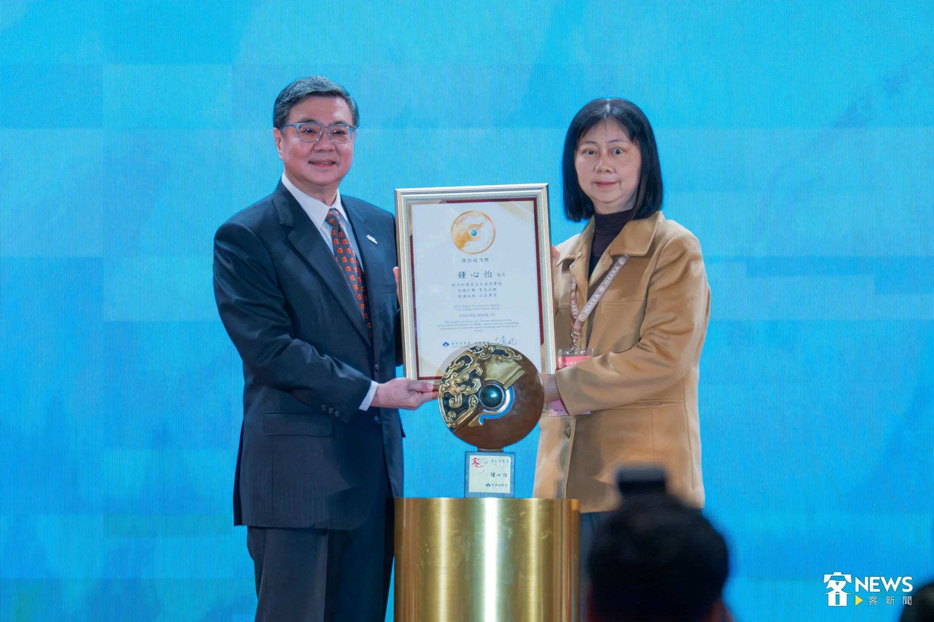 客家貢獻獎「傑出成就獎」研究發展類鍾心怡建築師。范修語攝