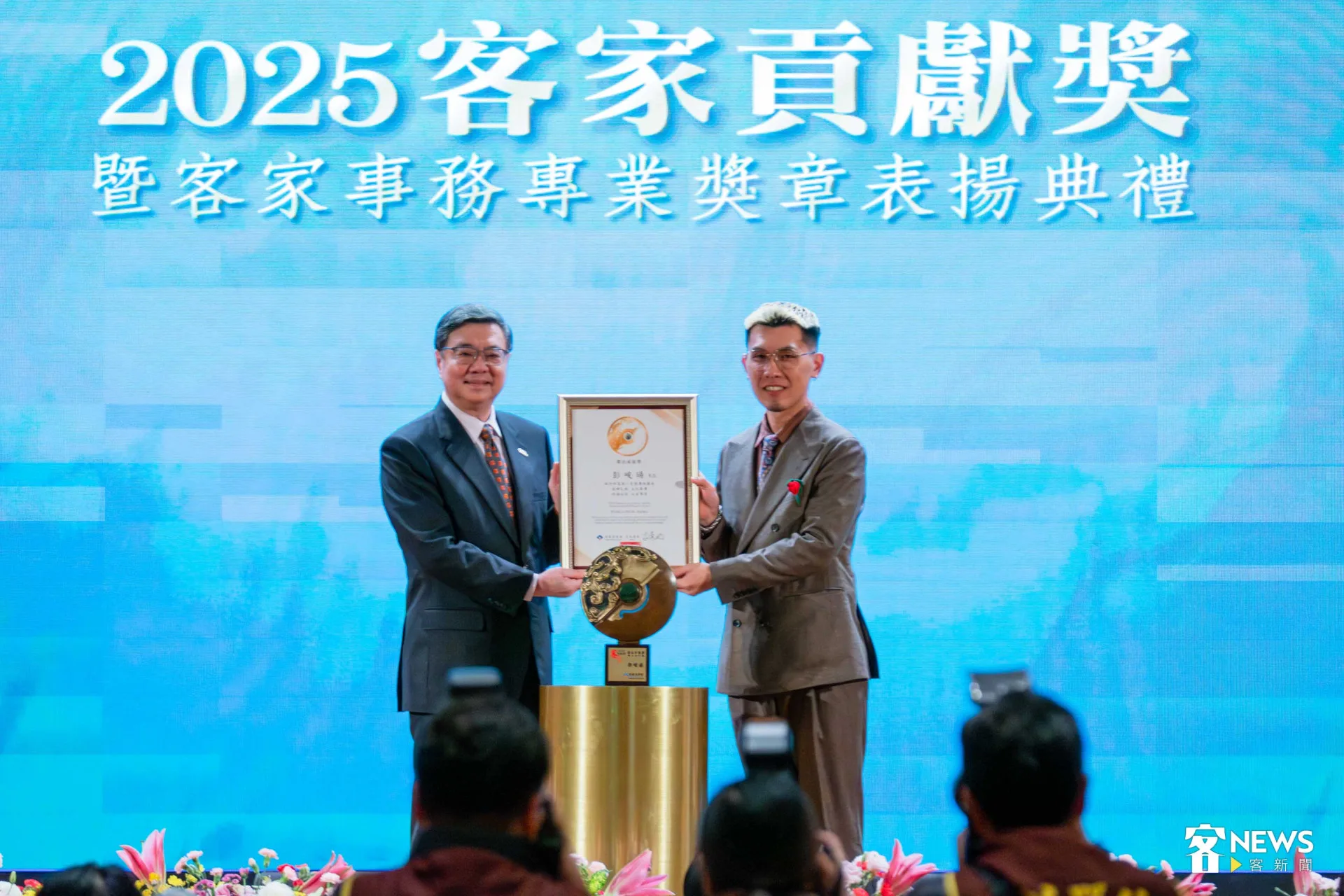 「傑出成就獎」傑出青年類彭峻暘先生。范修語攝