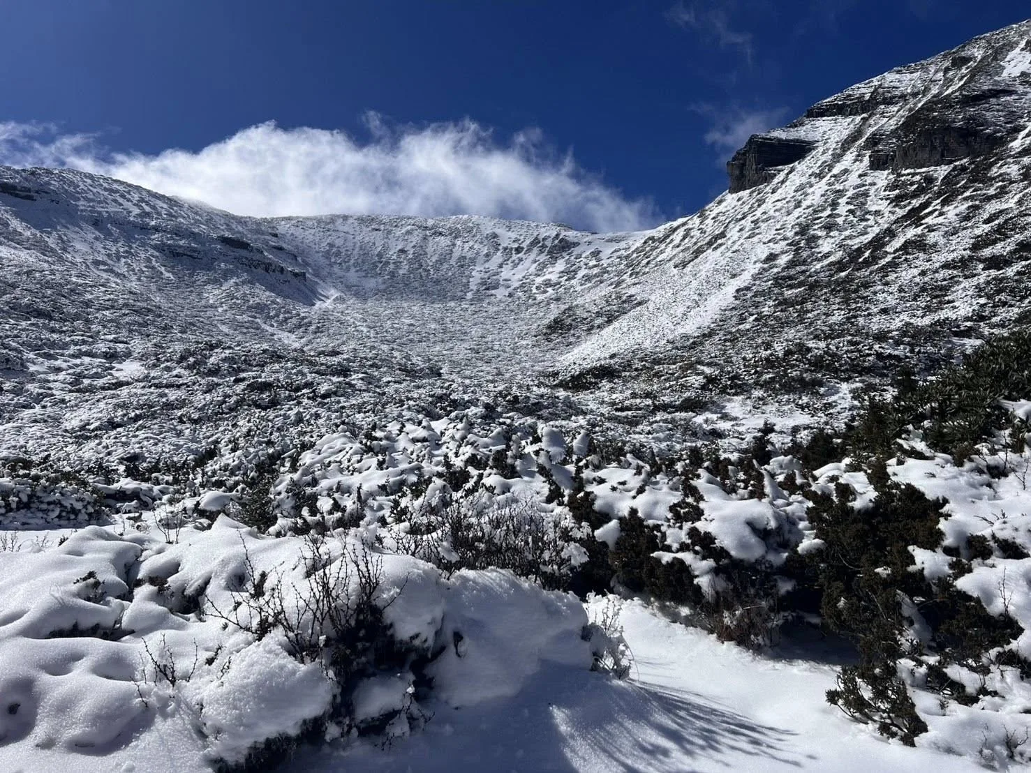 雪霸表示,元旦要登山的山友,請謹慎再謹慎,別讓憾事再發生。雪霸國家公園提供