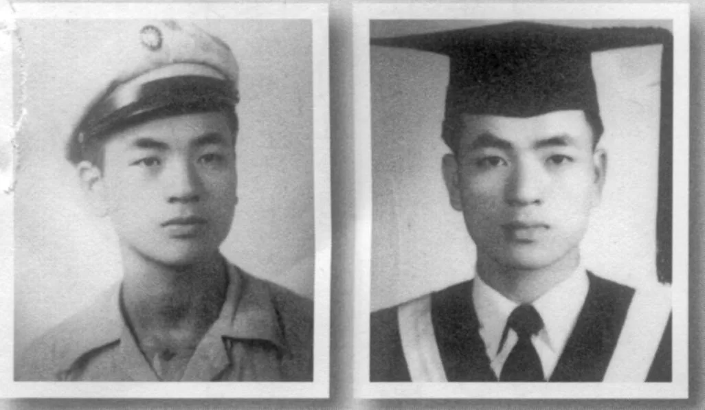 陳進興念初中時雙親就過世，靠叔叔陳舉金及兄長拉拔長大，念大學也半工半讀，圖為他念高中及台大畢業的學士照。何來美翻攝