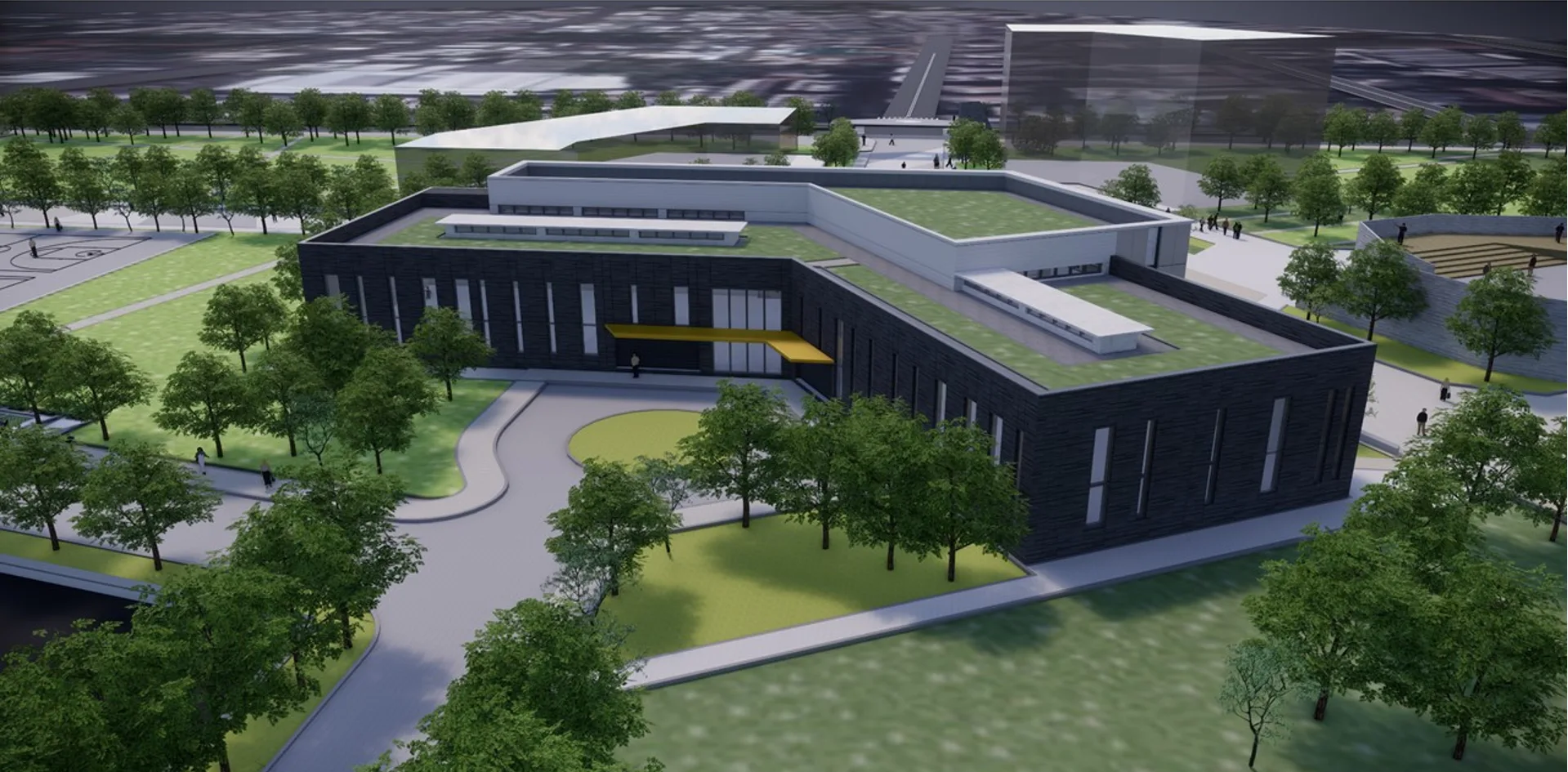 先進產學中心設計。