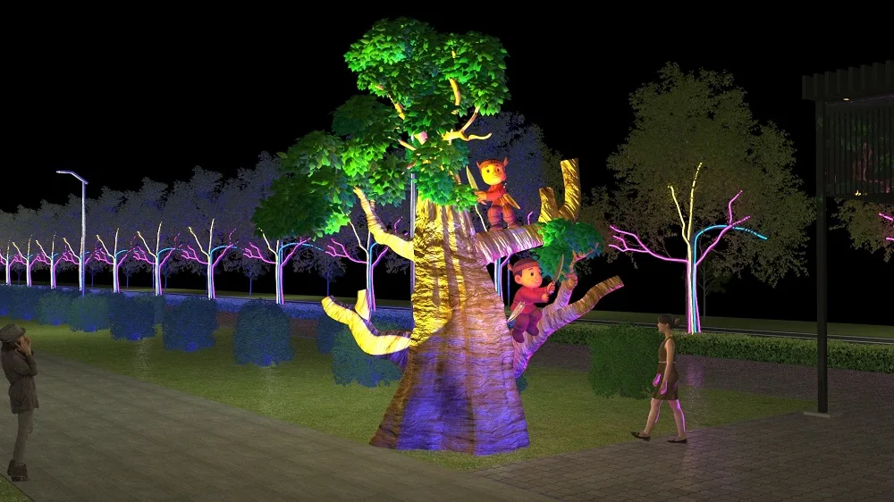 主燈戰祭之神樹。翻攝自2026台灣燈會在嘉義官網