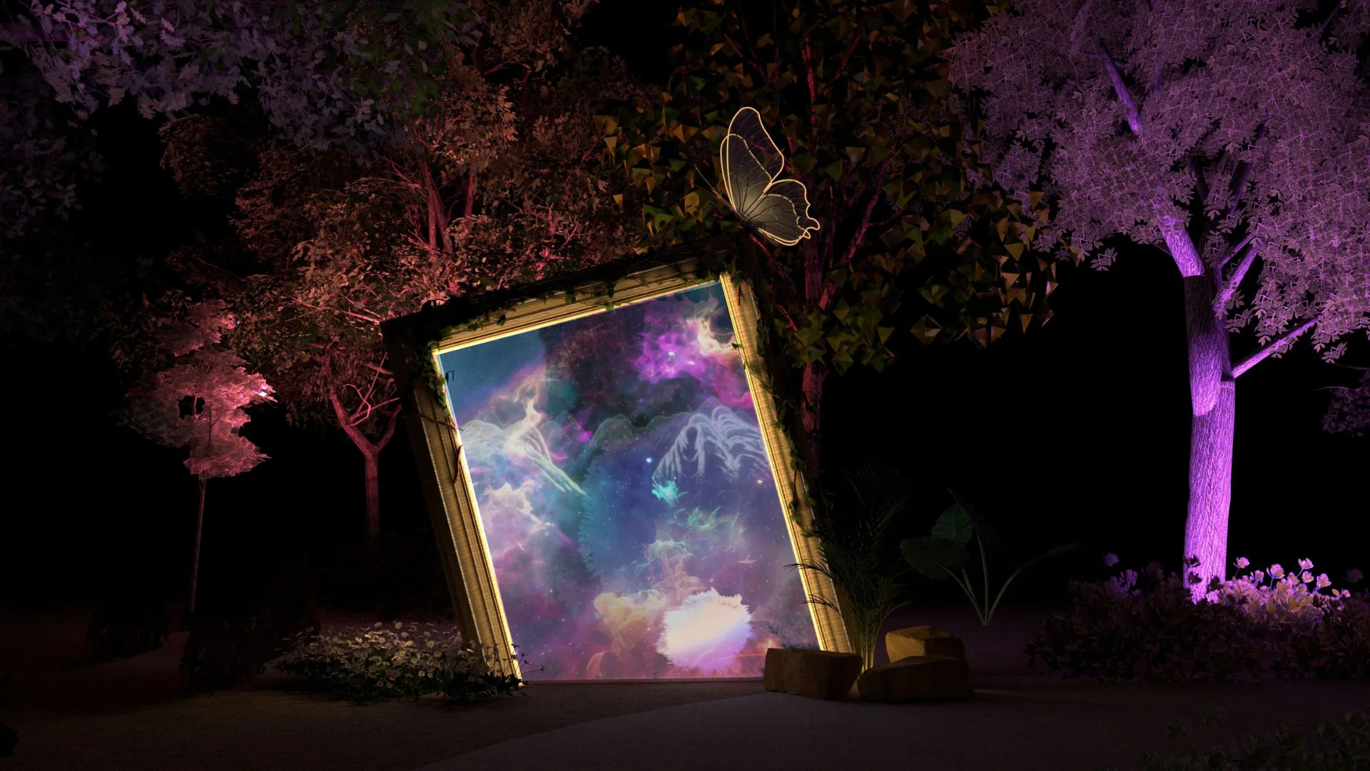 屏東奇幻大津活動自2月3日至3月4日，每晚5時至9時於高樹大津瀑布登場。屏東縣政府提供