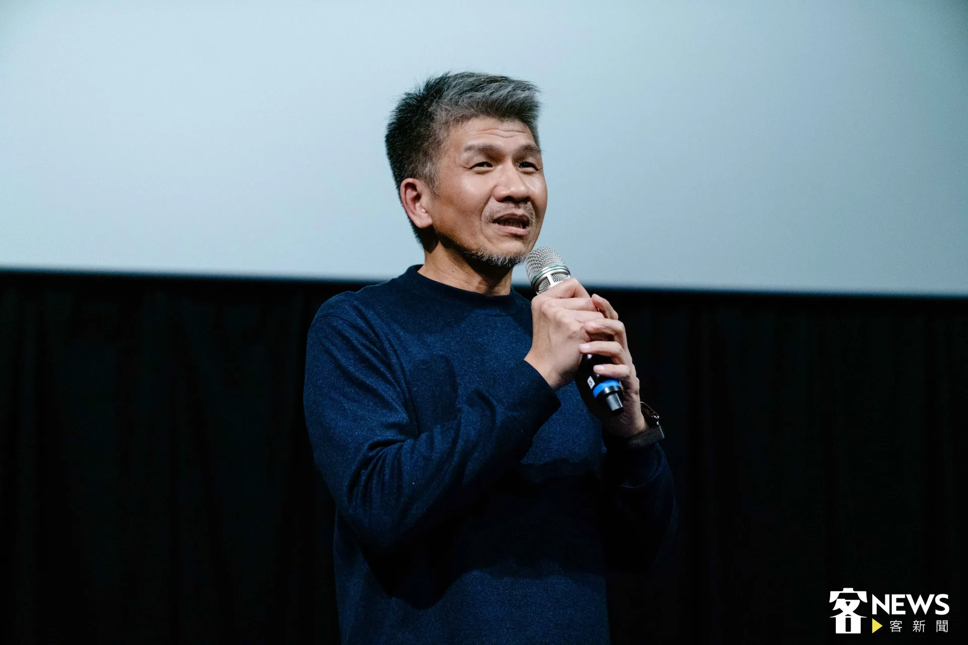 客傳會總經理莊勝鴻表示這部作品製作過程經歷了許多努力，十分感謝南部鄉親到場觀影。朱愷元攝