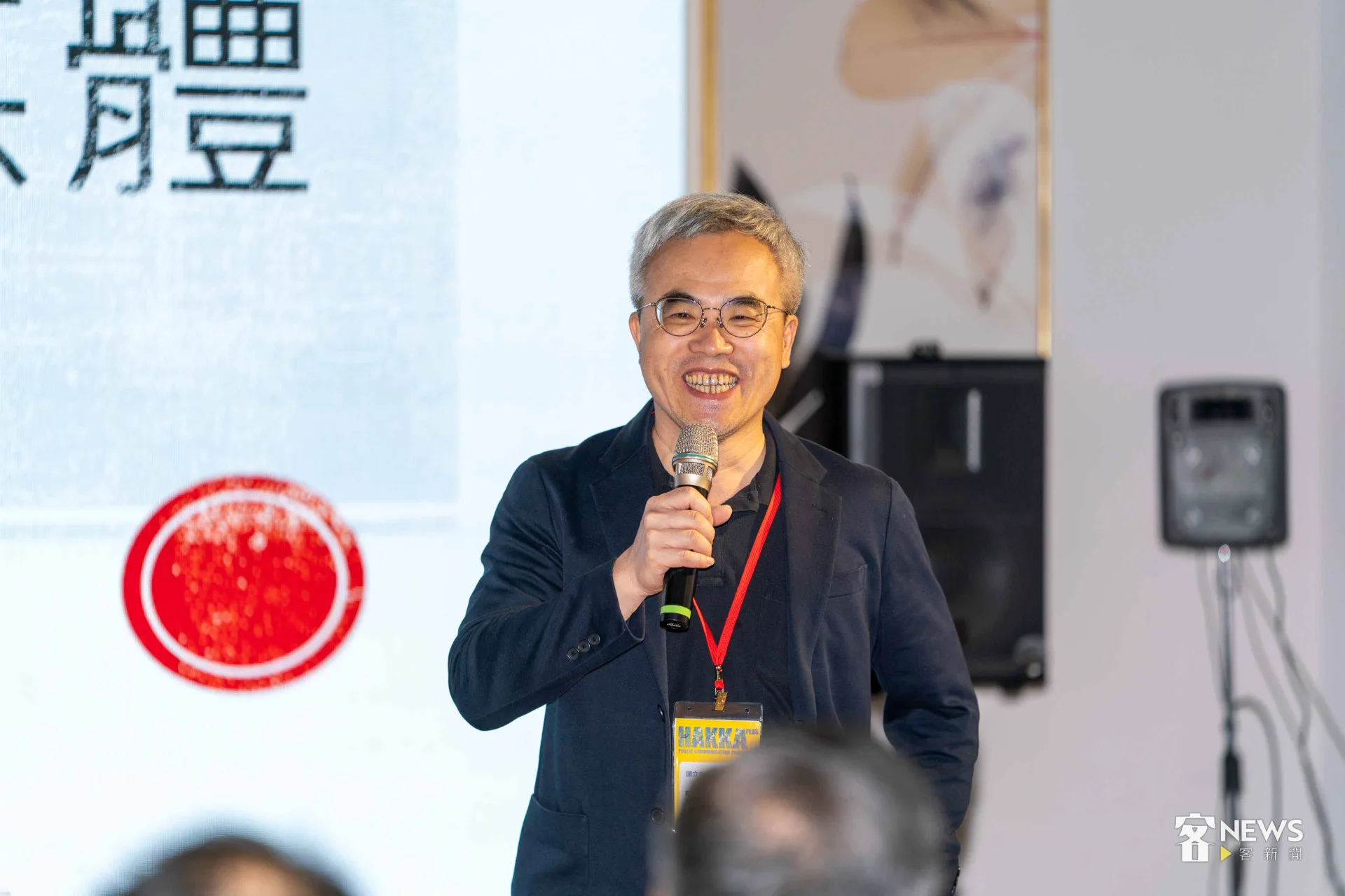 羅世宏以傳播學角度分析，認為客家必須要做到「破圈」，打破自己的同溫層。李台源攝（資料照）