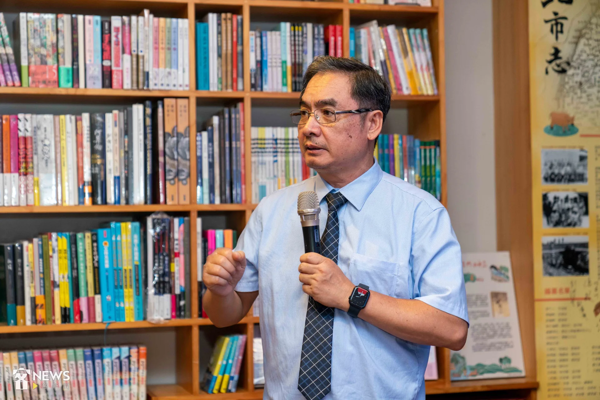 陳邦畛認為，如何增加客家人的「認同」，也是客語復振的關鍵。李台源攝（資料照）