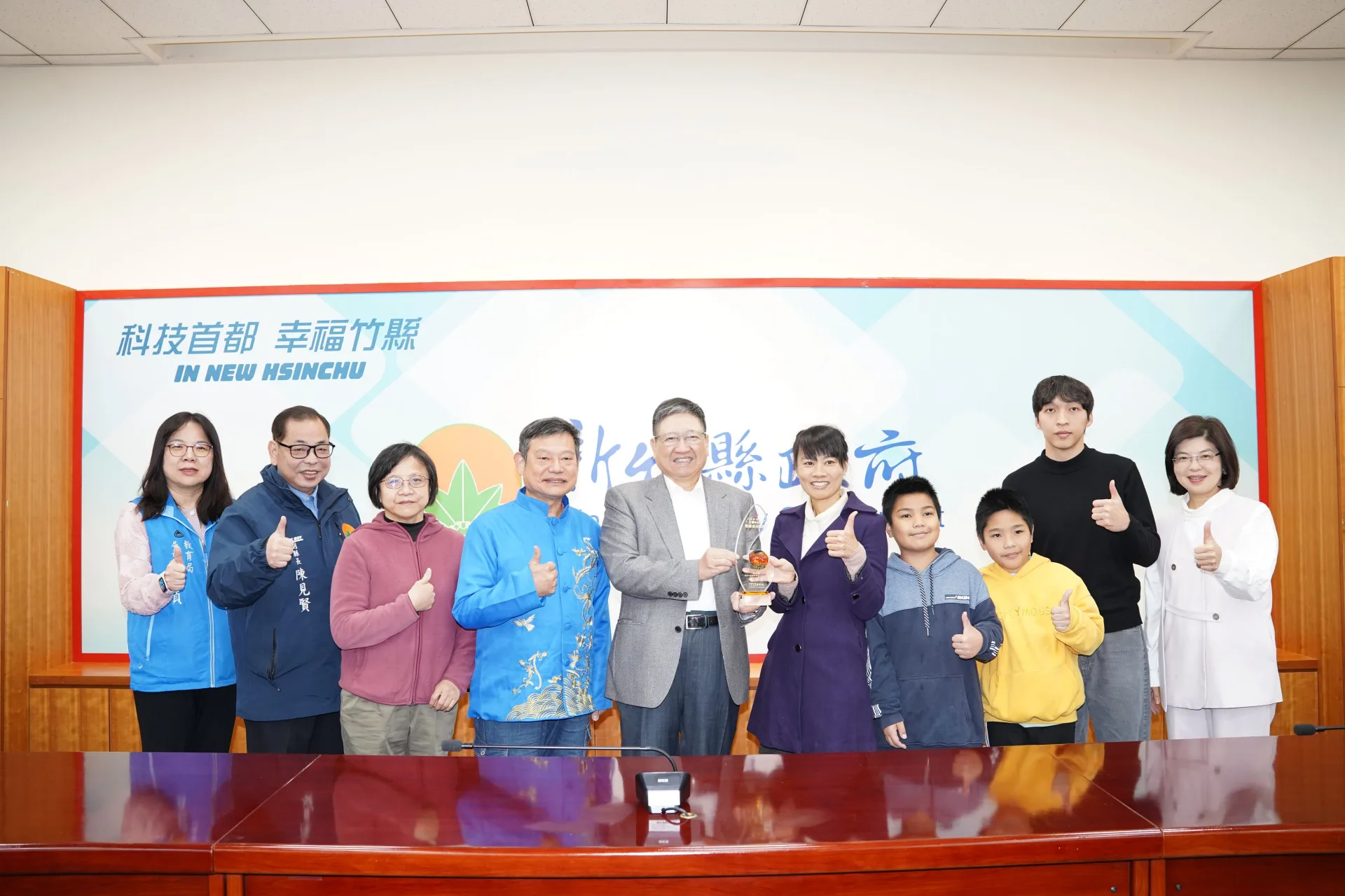 坪林國小於「客語口說藝術類－國小高年級組」中，榮獲全國第三名。竹縣府提供