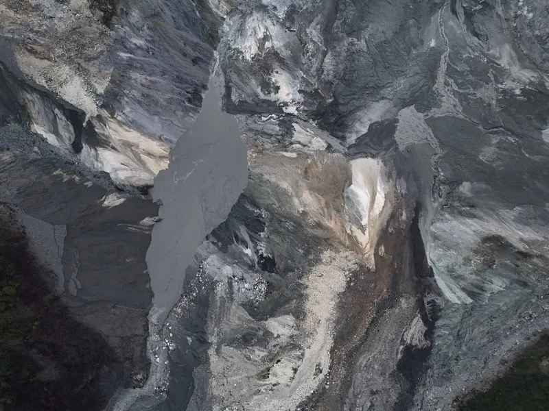 馬太鞍溪堰塞湖。資料照，林業及自然保育署花蓮分署提供